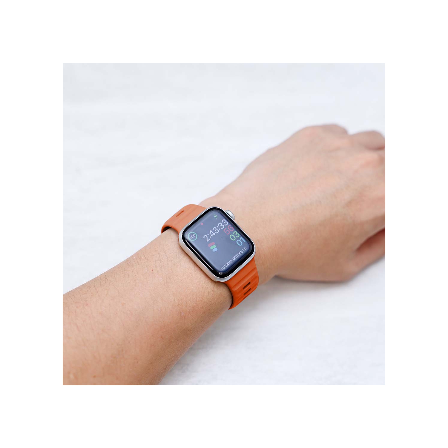 Bracelet et lunette sport Apple Watch - Bracelet Premium FKM Apple Watch, bracelets iWatch - Bracelet Apple Watch pour toutes les tailles Watch
