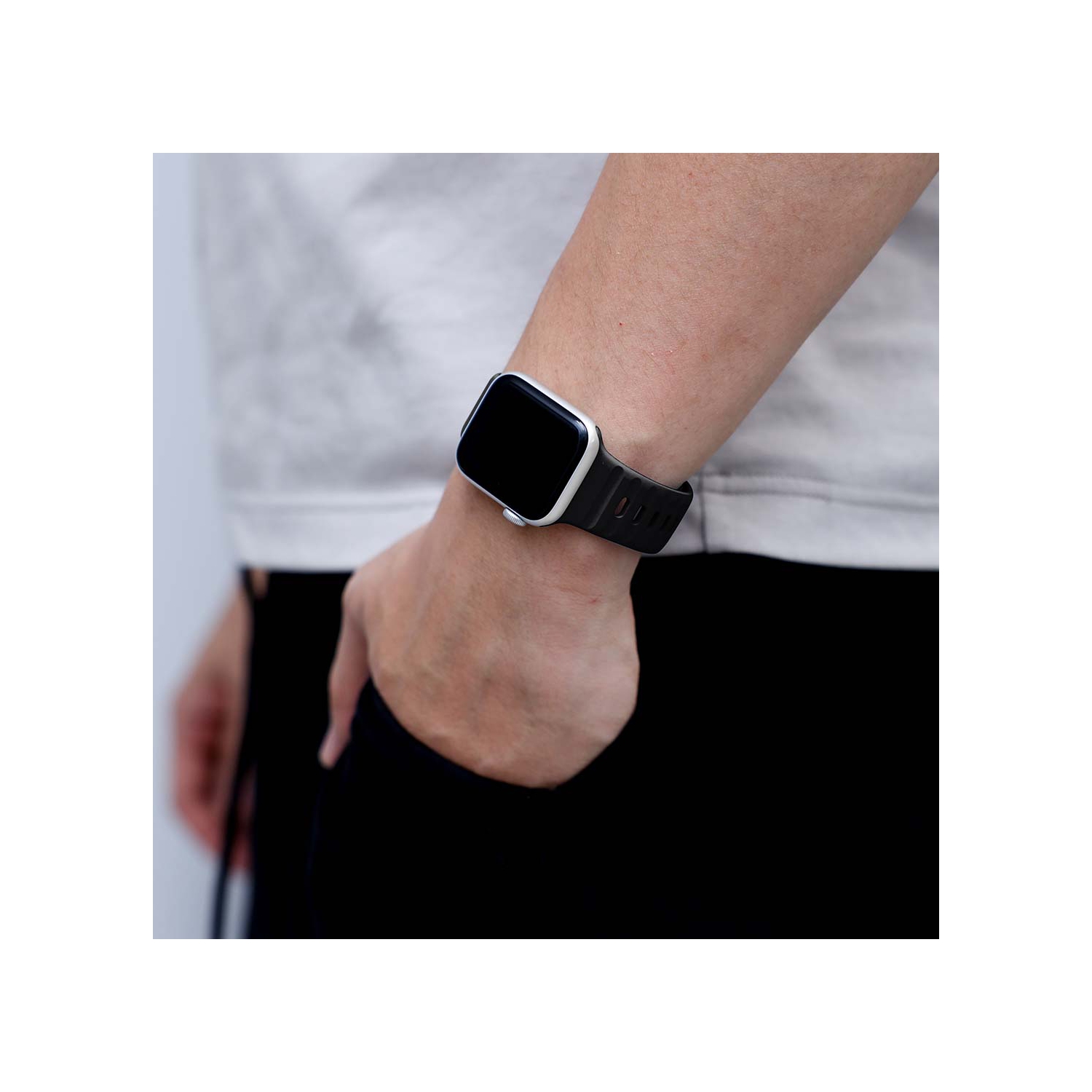 Bracelet et lunette sport Apple Watch - Bracelet Premium FKM Apple Watch, bracelets iWatch - Bracelet Apple Watch pour toutes les tailles Watch