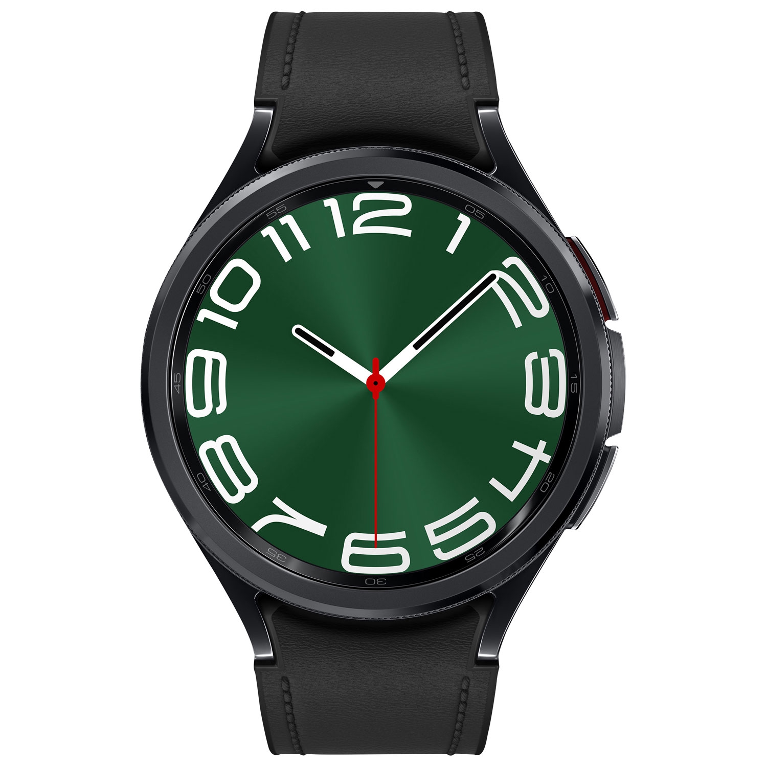 Remis à neuf - montre intelligente 47 mm Galaxy Watch6 Classic (GPS + LTE) de Samsung avec moniteur de fréquence cardiaque - Noir