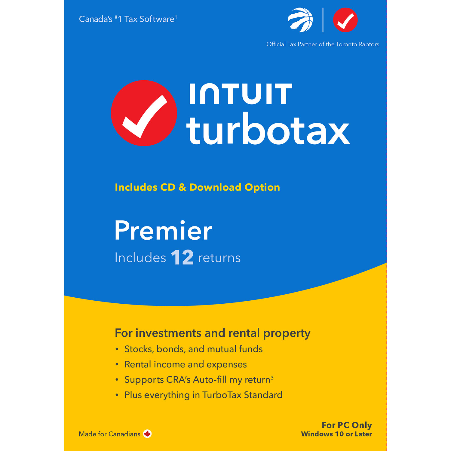 TurboTax Premier 2023 (PC) - 3 User - 12 Returns - Bilingual