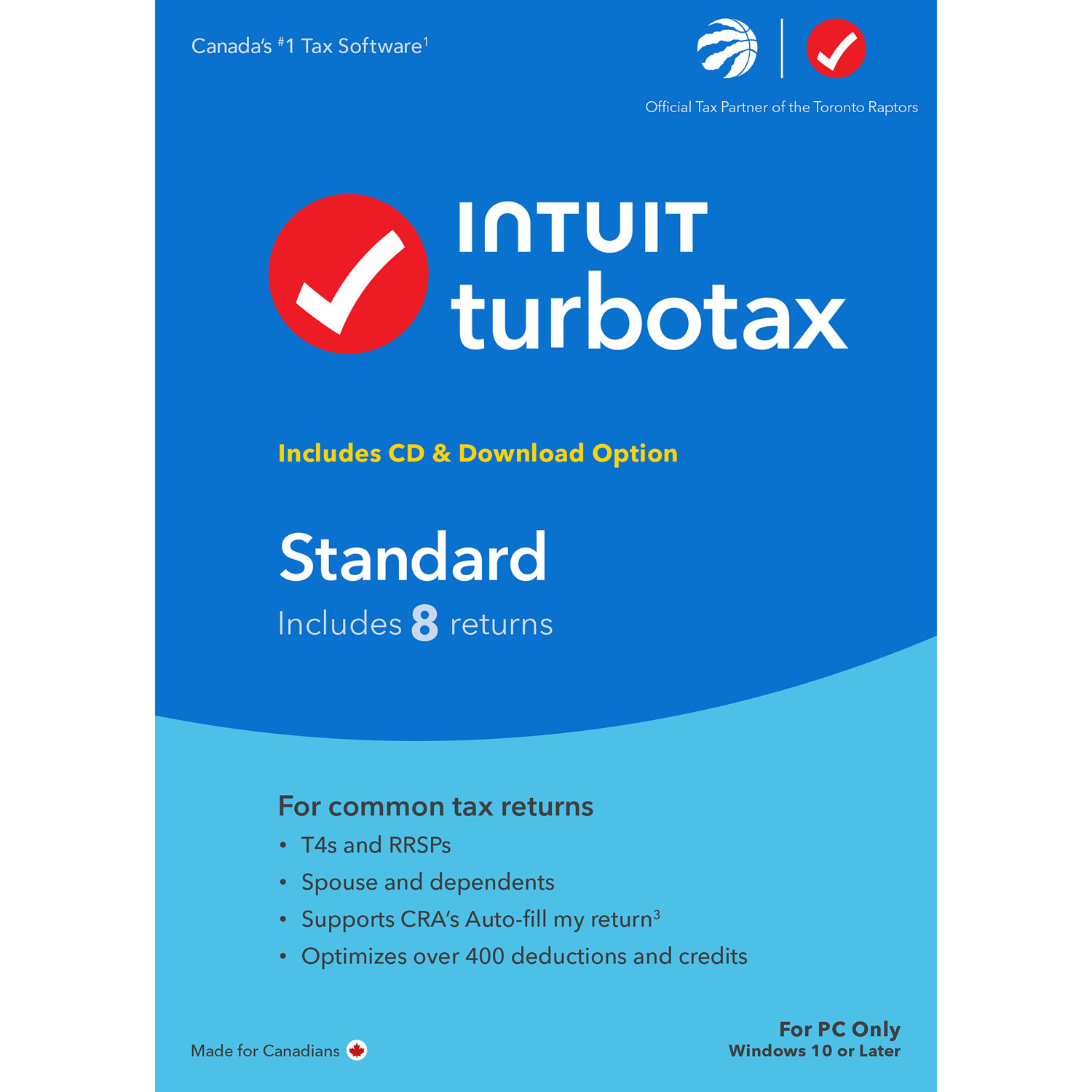 TurboTax Standard 2023 (PC) - 3 User - 8 Returns - Bilingual