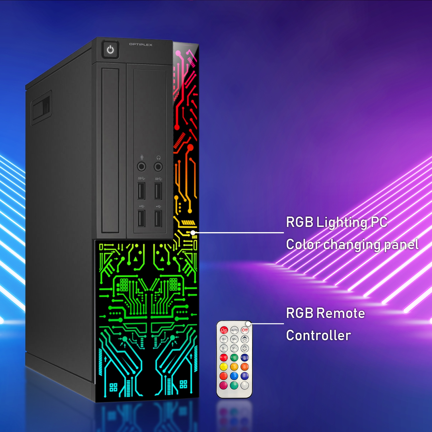 Remis à neuf - ordinateur de bureau de Dell avec moniteur de 22 po, processeur i5 4 coeurs d'Intel, mémoire vive 8&nbsp;Go, disque SSD 256&nbsp;Go,
