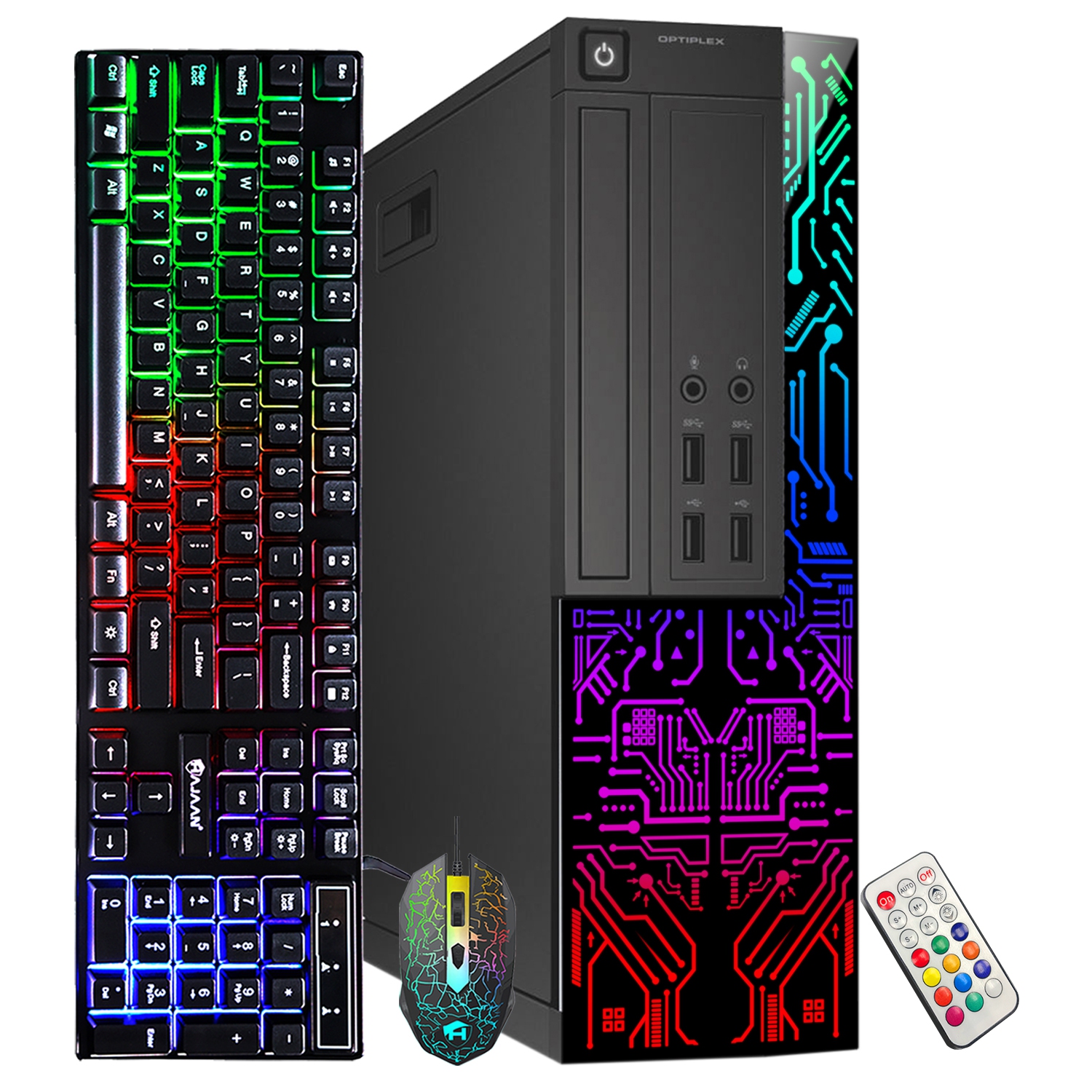 Remis à neuf - ordinateur de bureau de Dell avec moniteur de 22 po, processeur i5 4 coeurs d'Intel, mémoire vive 8&nbsp;Go, disque SSD 256&nbsp;Go,