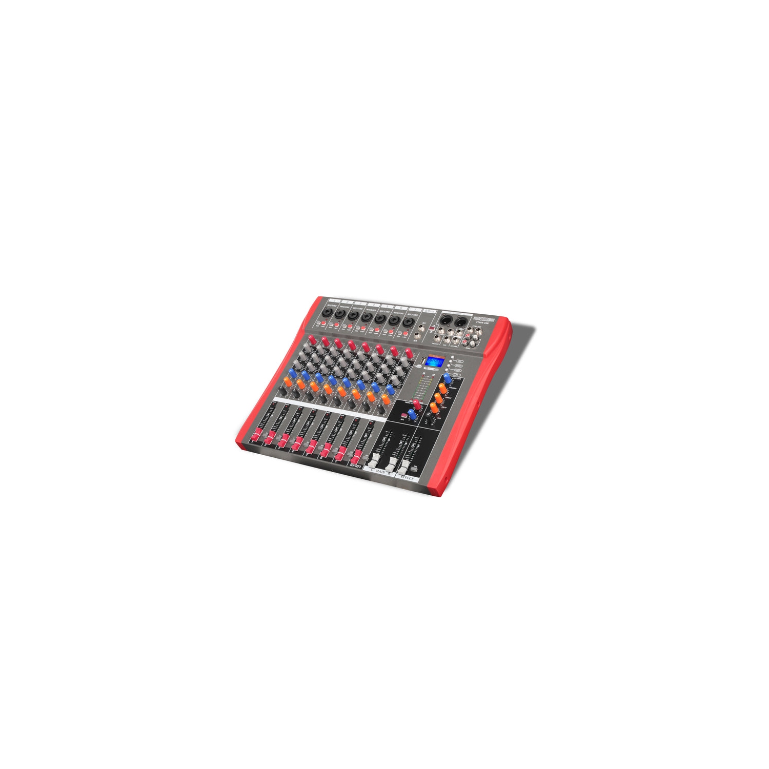 5 core Audio Mixer DJ Equipment Digital Sound Board Karaoke 8 Channel Bluetooth USB w Effects for Recording Music Studio PC Podcast Instruments Consola De Sonido