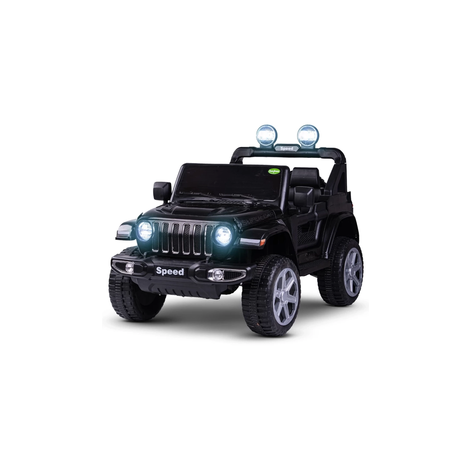 SONICTECK Jeep Style 4x4 Ride on Car 12V Rubber Tires Remote Control