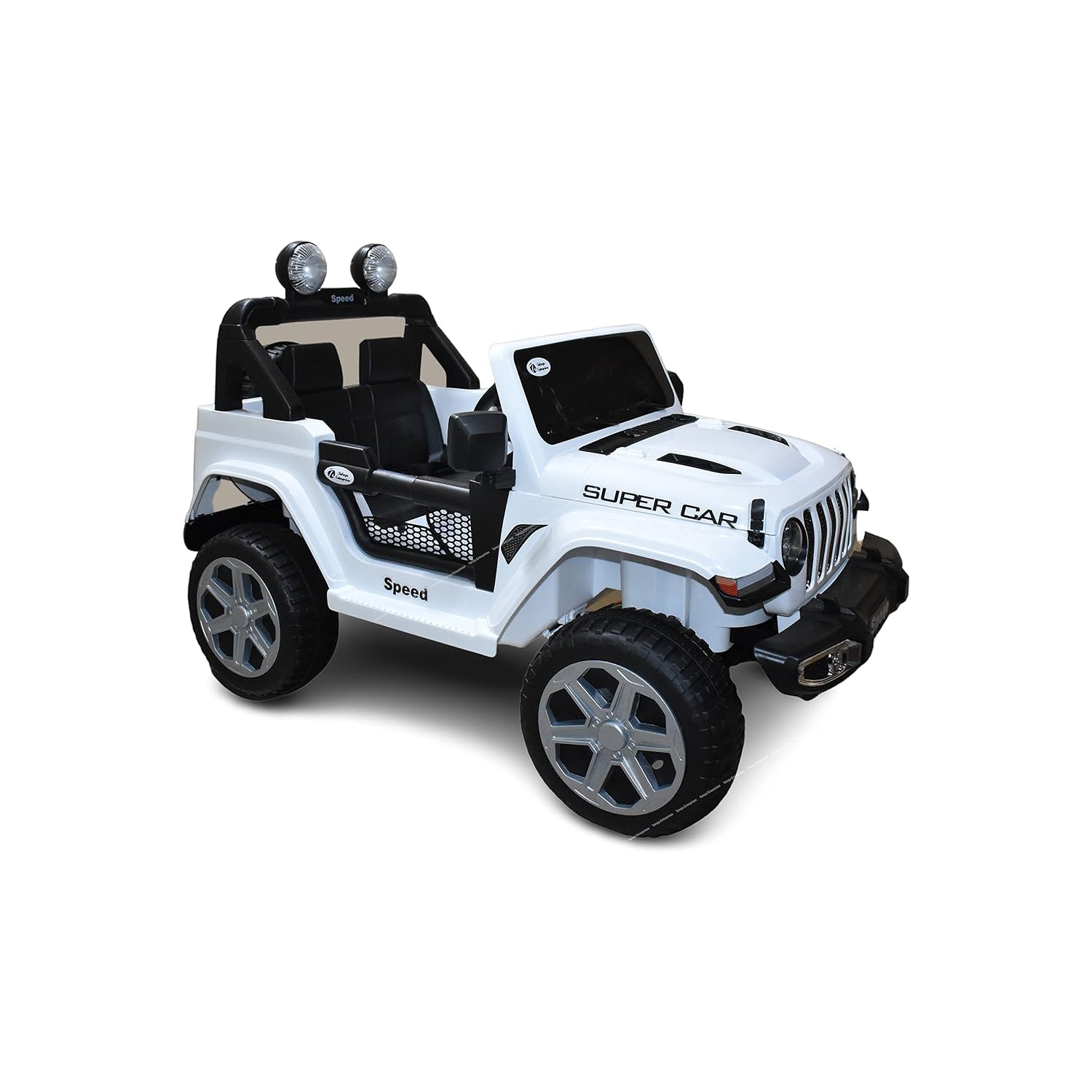 SONICTECK Jeep Style 4x4 Ride on Car 12V Rubber Tires Remote Control