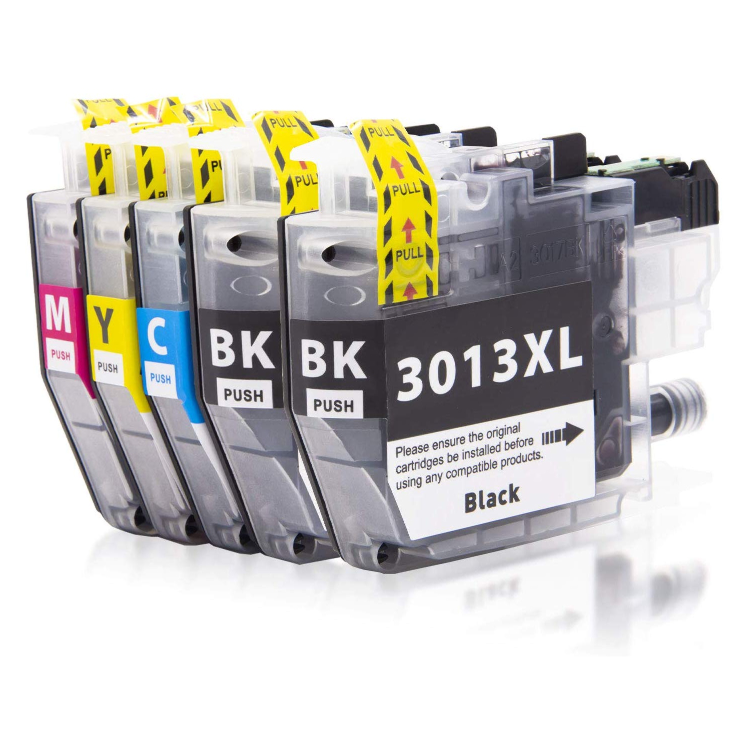 Best Ink Compatible Brother LC3013XL High Yield Ink Cartridge Combo pack of 5