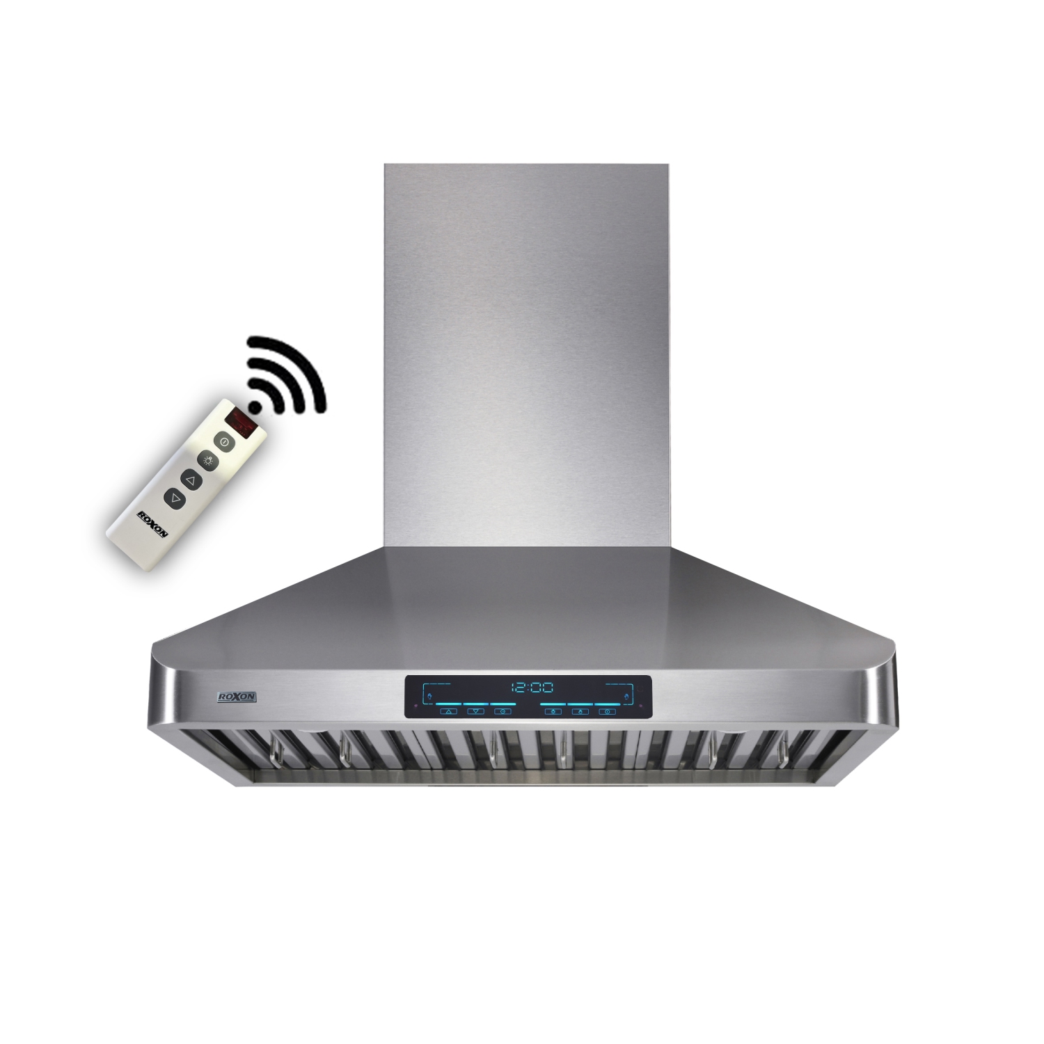 ROXON 900 CFM Touch/ Touchless Control 30 Inches Range Hood Stainless Steel Wall Mounted Kitchen Exhaust Fan Style RXN-W22-30