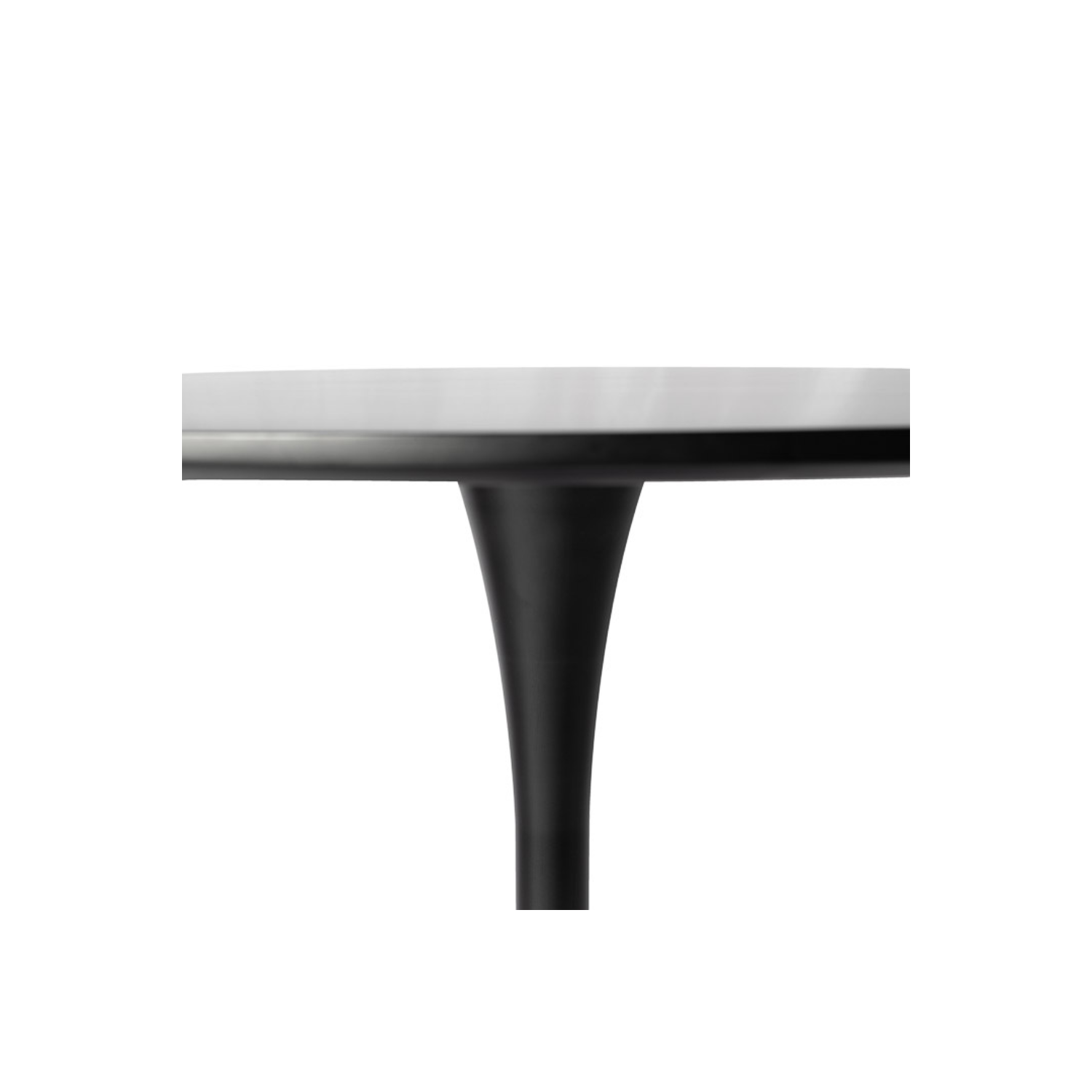 Table de salle à manger ronde de 39,5 po Aykah pour 4 - Table ronde en bois manufacturé - Économise de l'espace avec socle en métal pour la