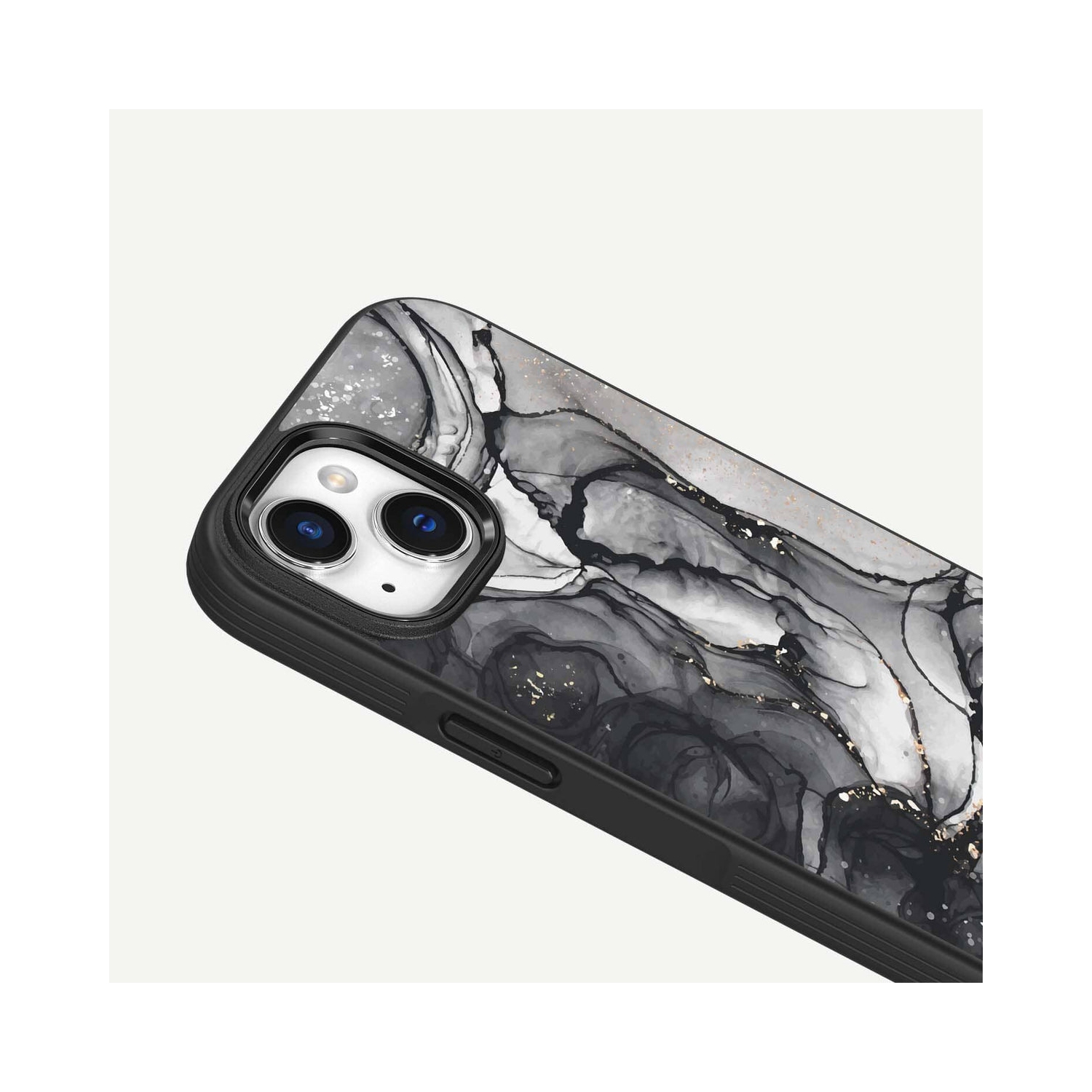 iPhone 15 Case With MagSafe - Black Marble