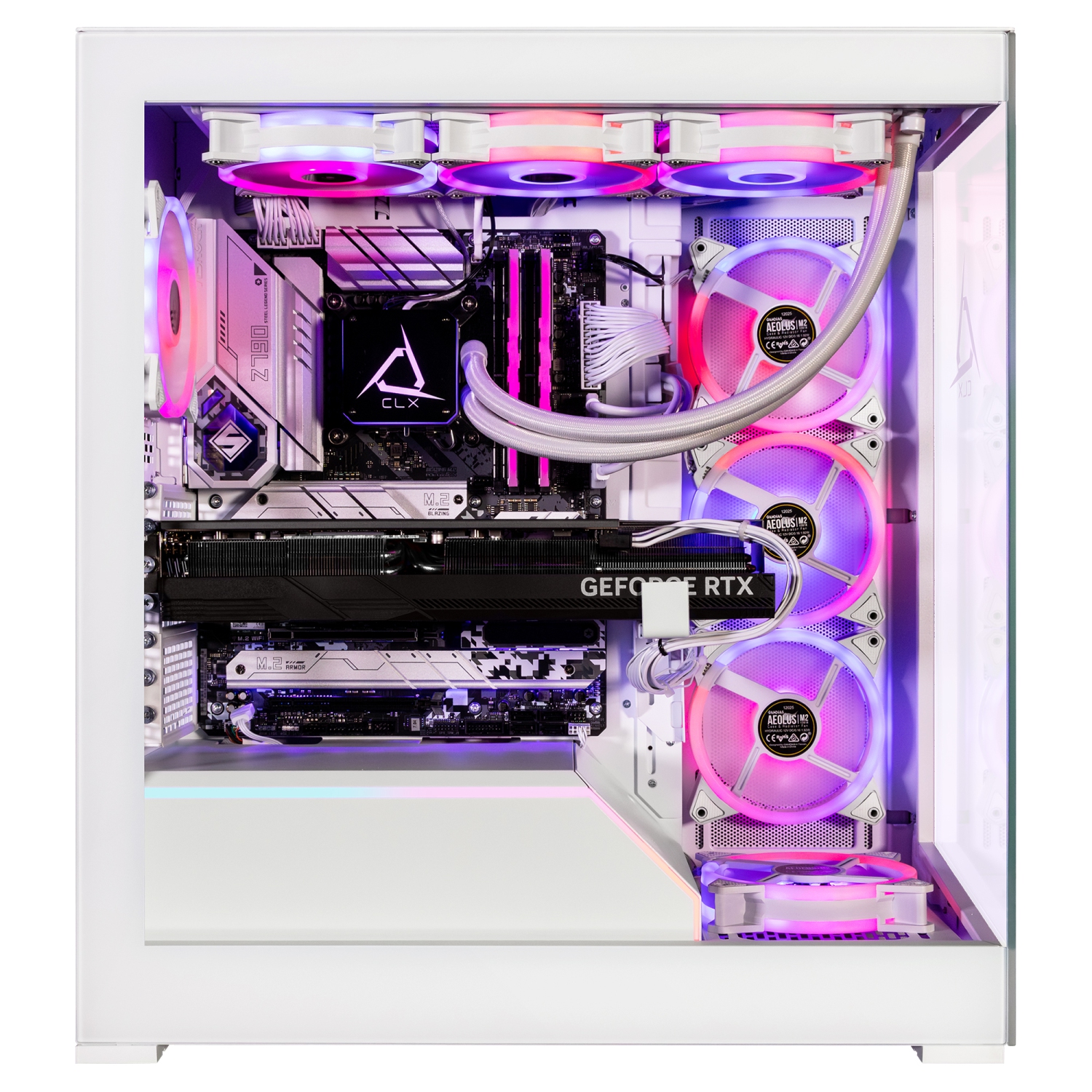 CLX HORUS Gaming Desktop - Liquid Cooled Intel Core i9 14900KF 3.2GHz 24-Core CPU, 64GB DDR5 Memory, GeForce RTX 4090 24GB GDDR6X Graphics, 2TB SSD,