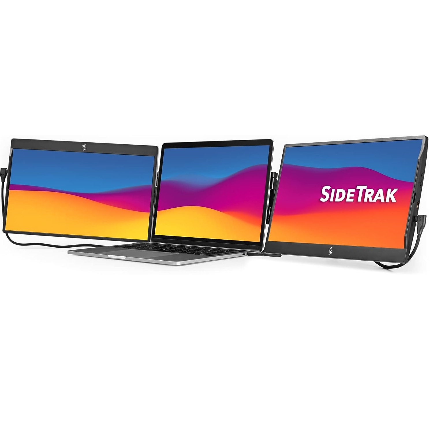 SideTrak Swivel 14" Attachable Portable 1080P Laptop Monitors, USB-C Or Mini HDMI, Black