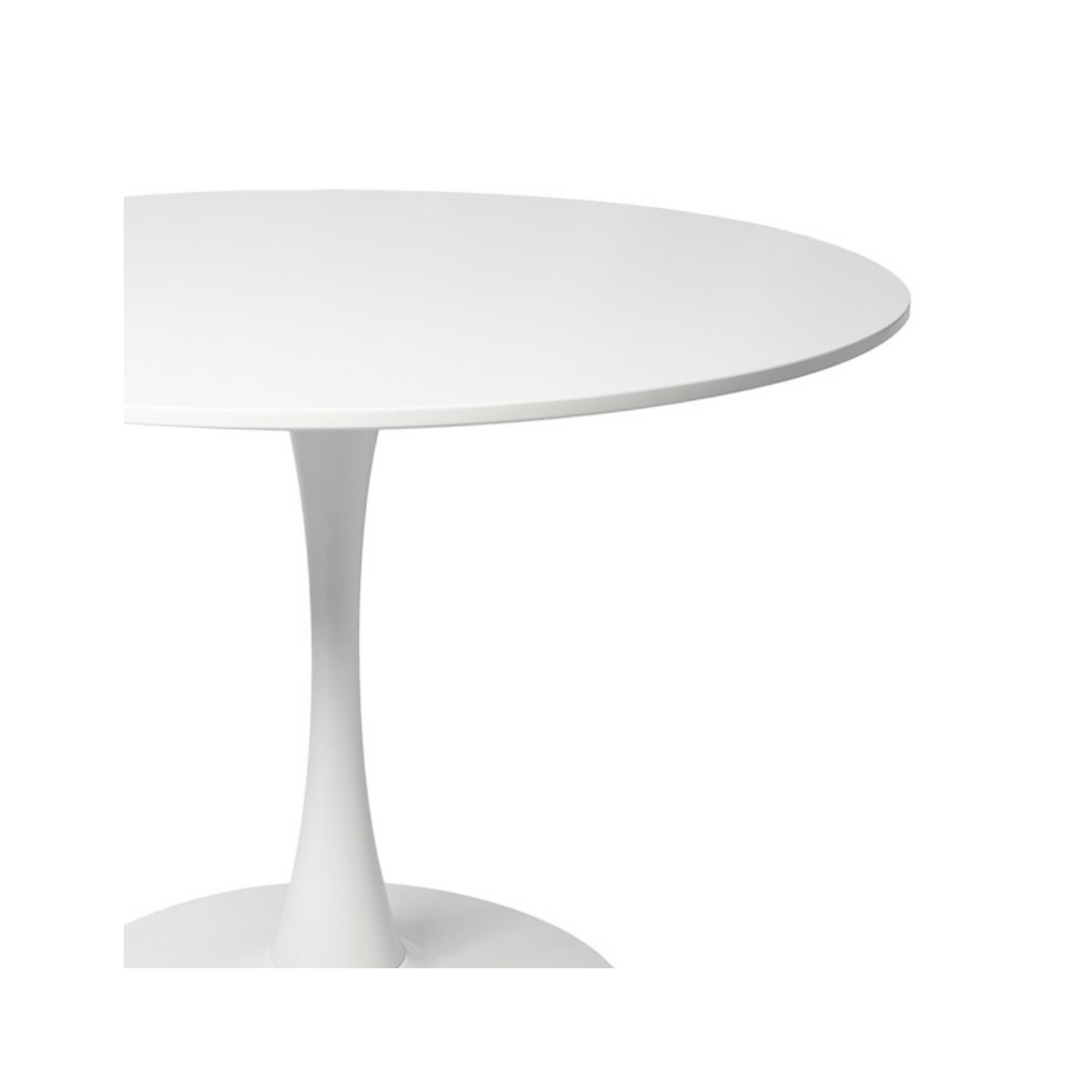 Aykah 31.5" Modern Dining Table Featuring Kitchen Table Used as Dinner Table for 2/4 - Manufactured Wood Round Table - Small Saves Space