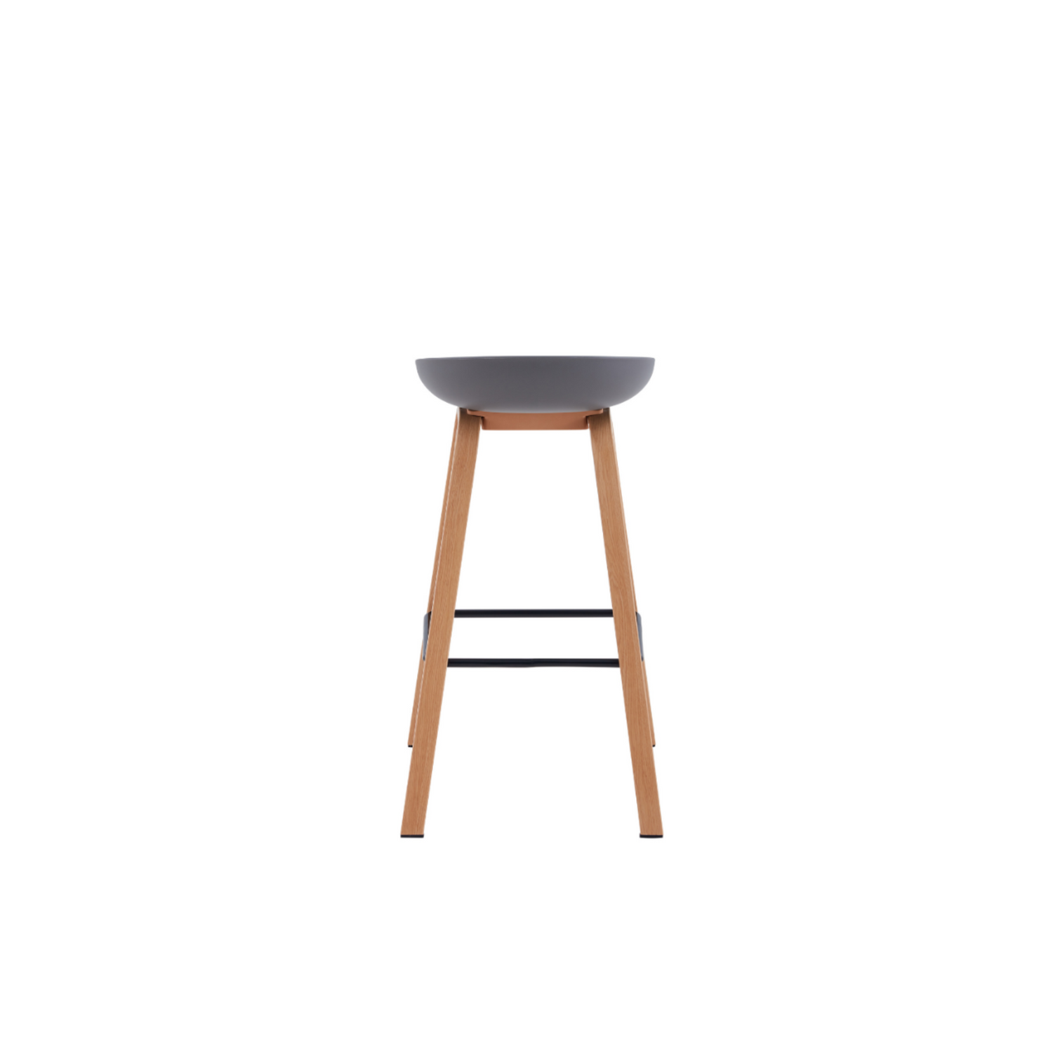 Aykah Willow Bar Stools, Stools Set of 4, Counter Height Stool with Plastic Seat and Metal Legs, Used as Kitchen Stool, Counter Stools, Easy to