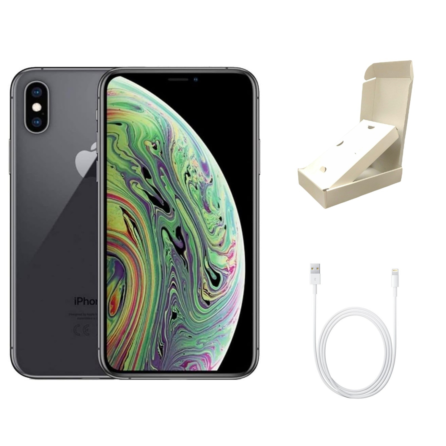 Refurbished (Good) Apple iPhone XS Max A1921 (Fully Unlocked) 64GB Space Gray w/ Gift Box