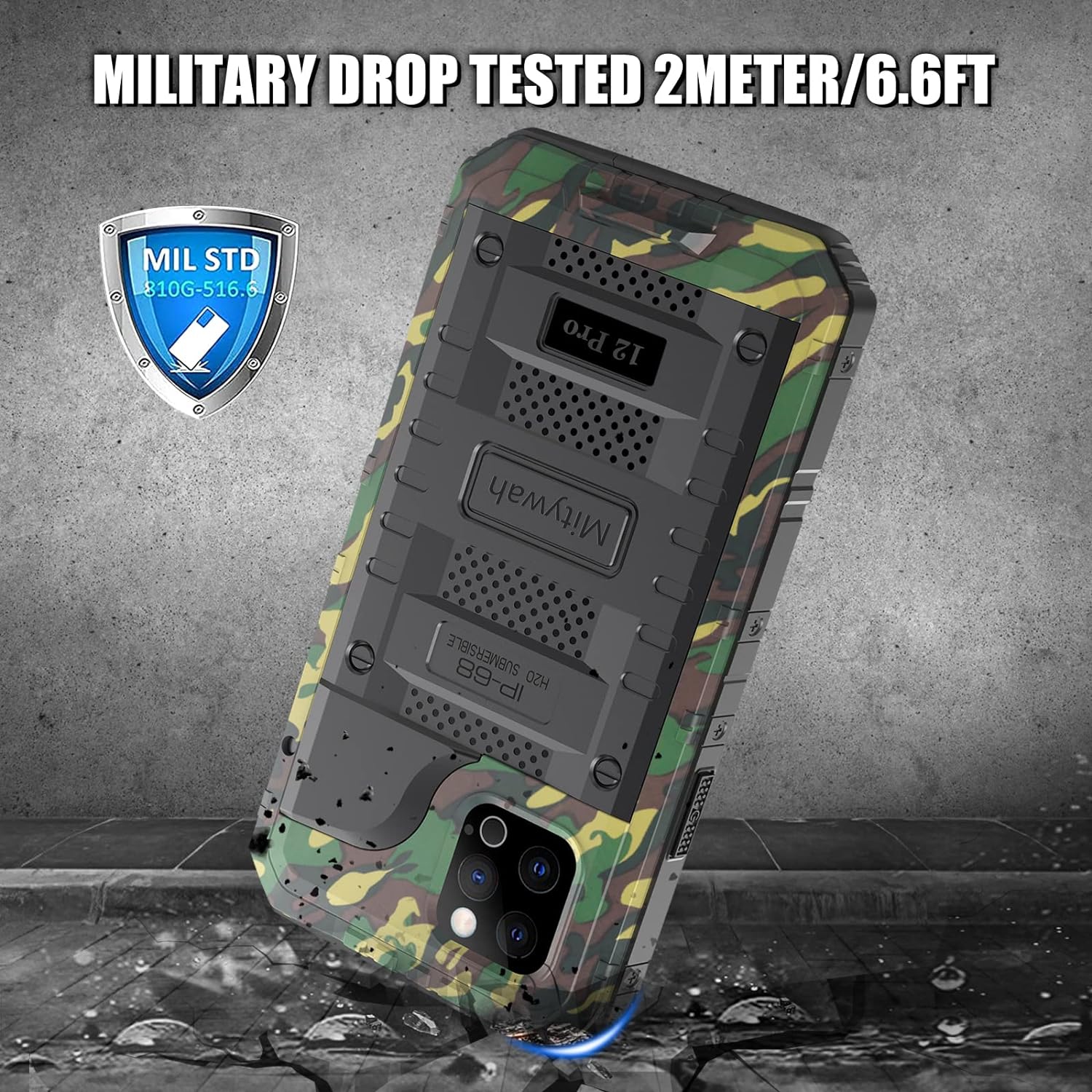 Heavy Duty Metal Full Body Protection Waterproof Phone Case