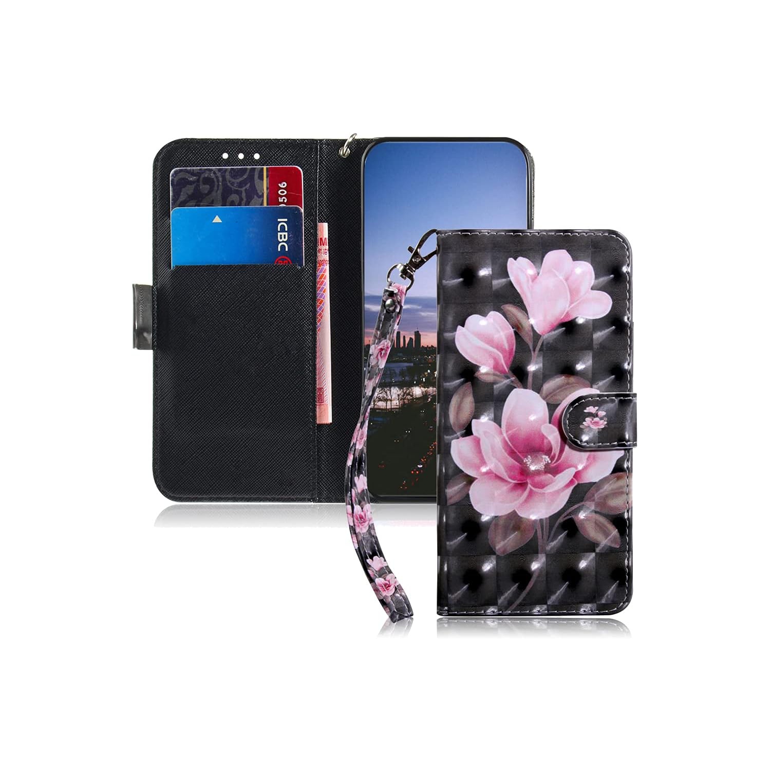 Compatible with Samsung Galaxy A53 5G Case Wallet Phone Case with Kickstand Card Holder Slot Cute Cover