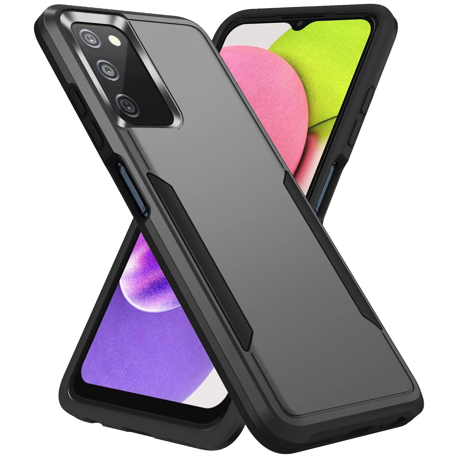 Defender Case Designed for Samsung Galaxy A03s Case, Heavy Duty Shockproof Dustproof Rugged Protective Bumper