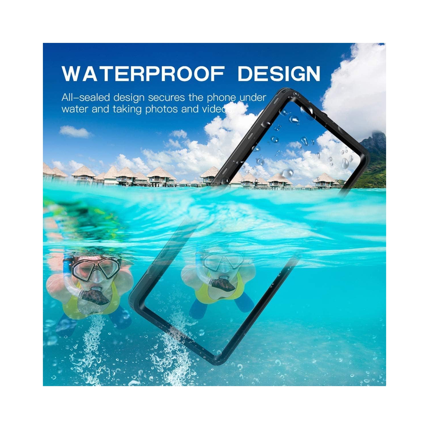 for Samsung Galaxy S21 Plus Case Waterproof, Clear Water Proof Shockproof Dustproof Snowproof Full Body Rugged