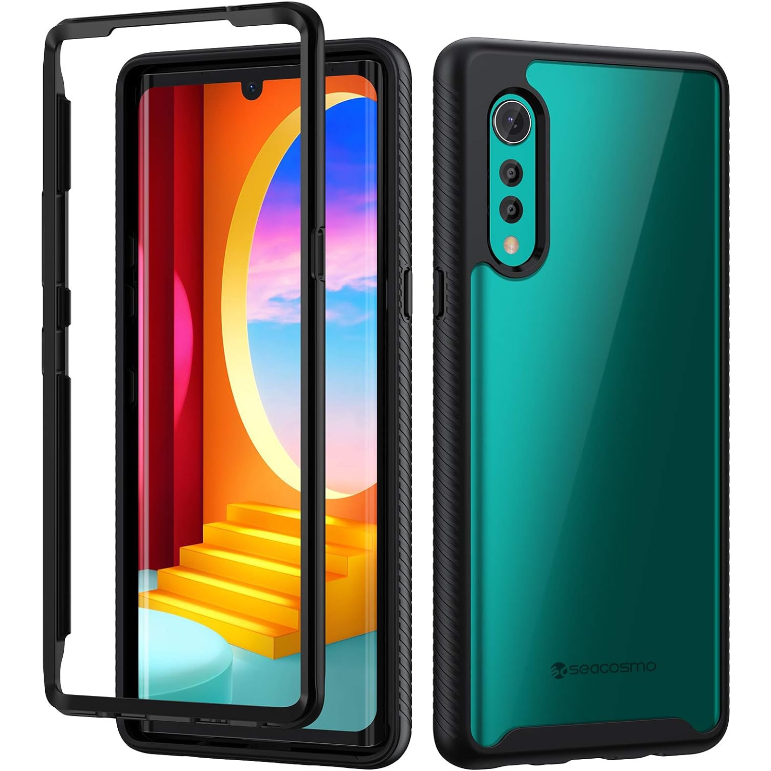 LG Velvet Case 5G, [Scratch Resistant] Shockproof Bumper Clear Rugged Protective Cover for LG Velvet Without