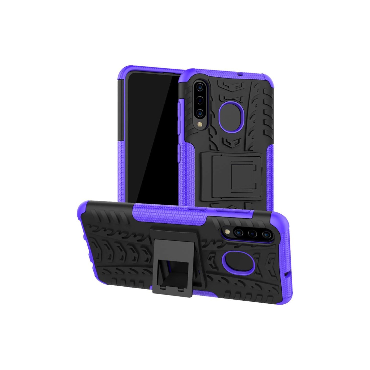 Samsung A20 Phone Case, Samsung A50 Phone Case, Shockproof Slim Protective with Kickstand Hard Phone Cover