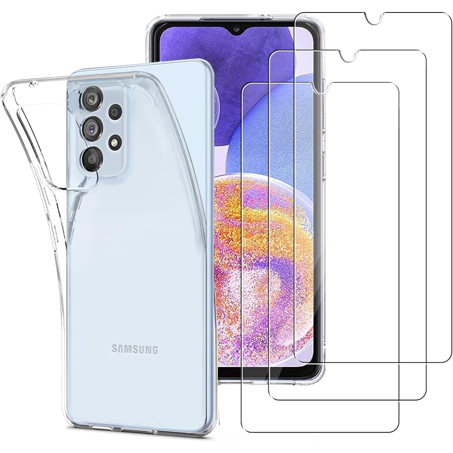 Case for Samsung Galaxy A23 5G/Galaxy A23 4G, Ultra Slim TPU Shockproof Clear Phone Case Lightweight