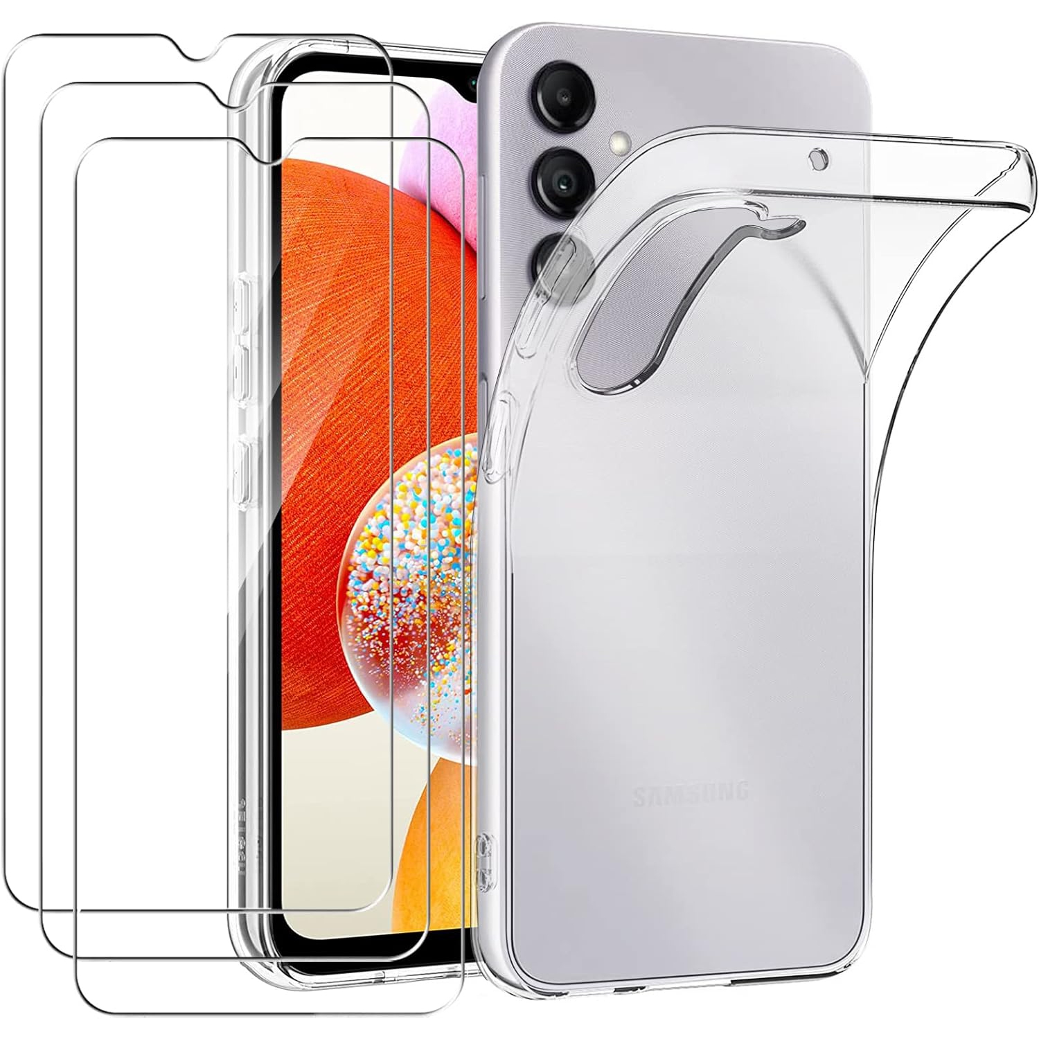 Case for Samsung&nbsp;Galaxy&nbsp;A14 4G/5G, Ultra Slim TPU Shockproof Anti-Drop Crystal Clear Case Flexible Lightweight