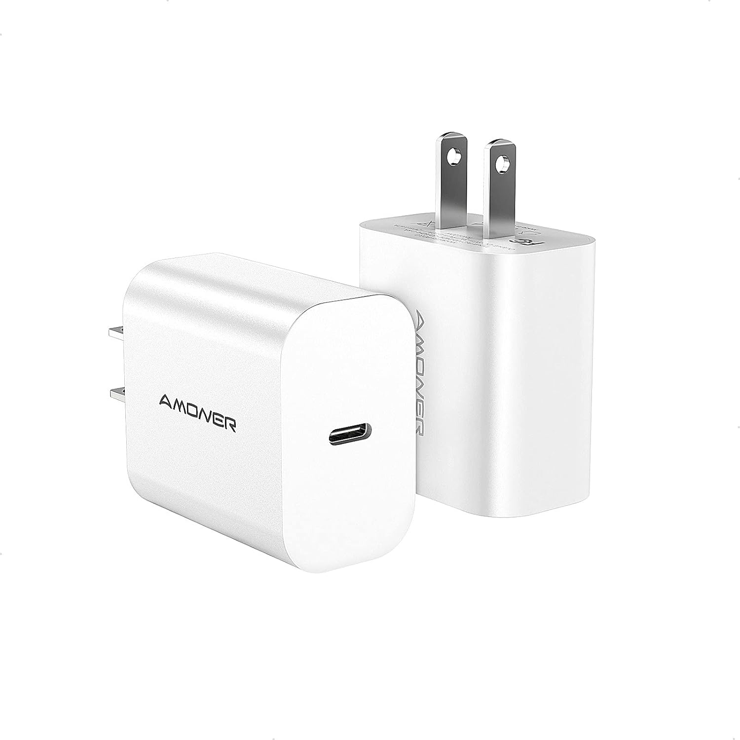 USB C Charger 20W 2Pack Type C Wall Fast Charger Block Power Adapter Delivery 3.0 Compatible with iPhone 13/13 Mini/13