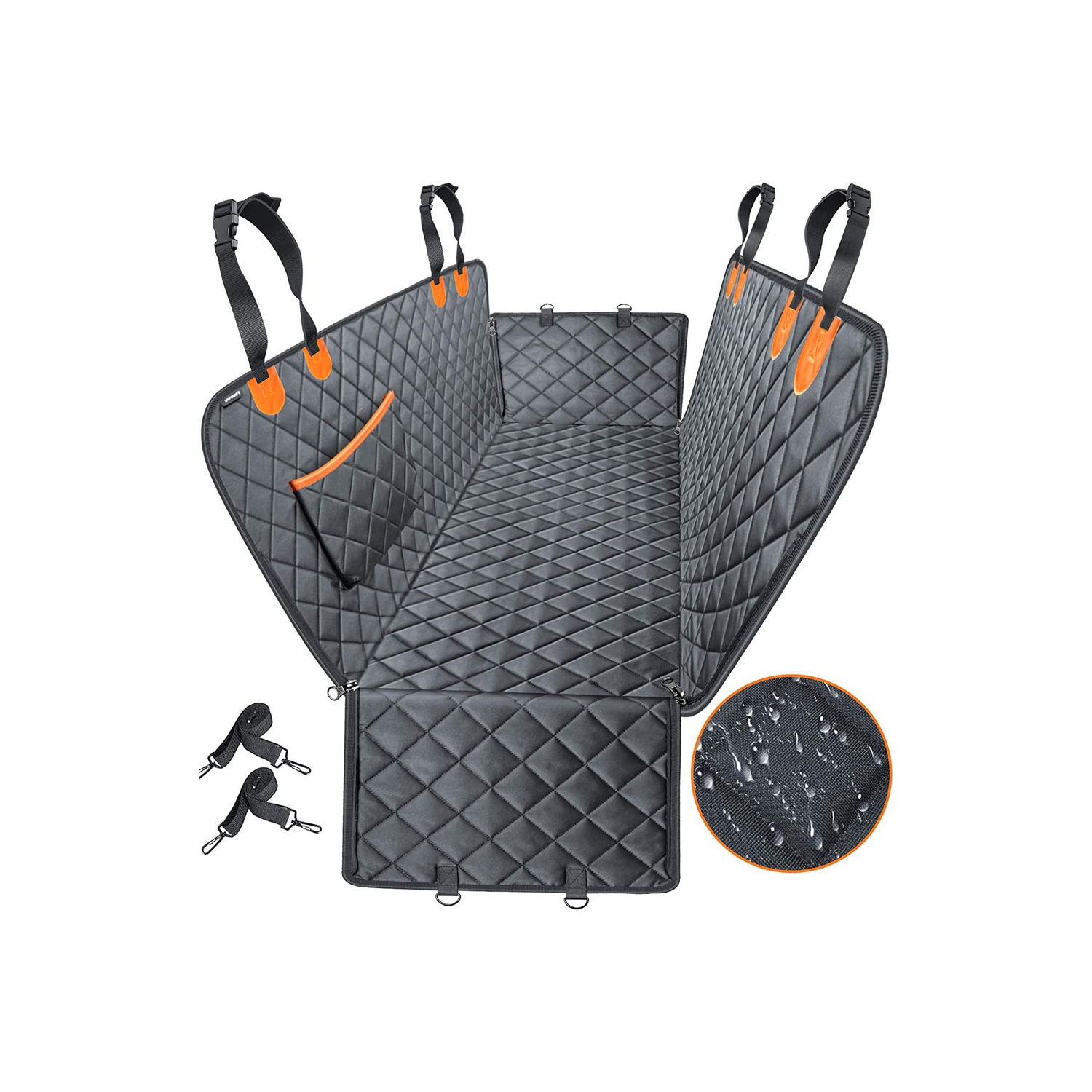 axGear Dog Car Seat Cover for Back Seat Cat Mat Waterproof Scratchproof