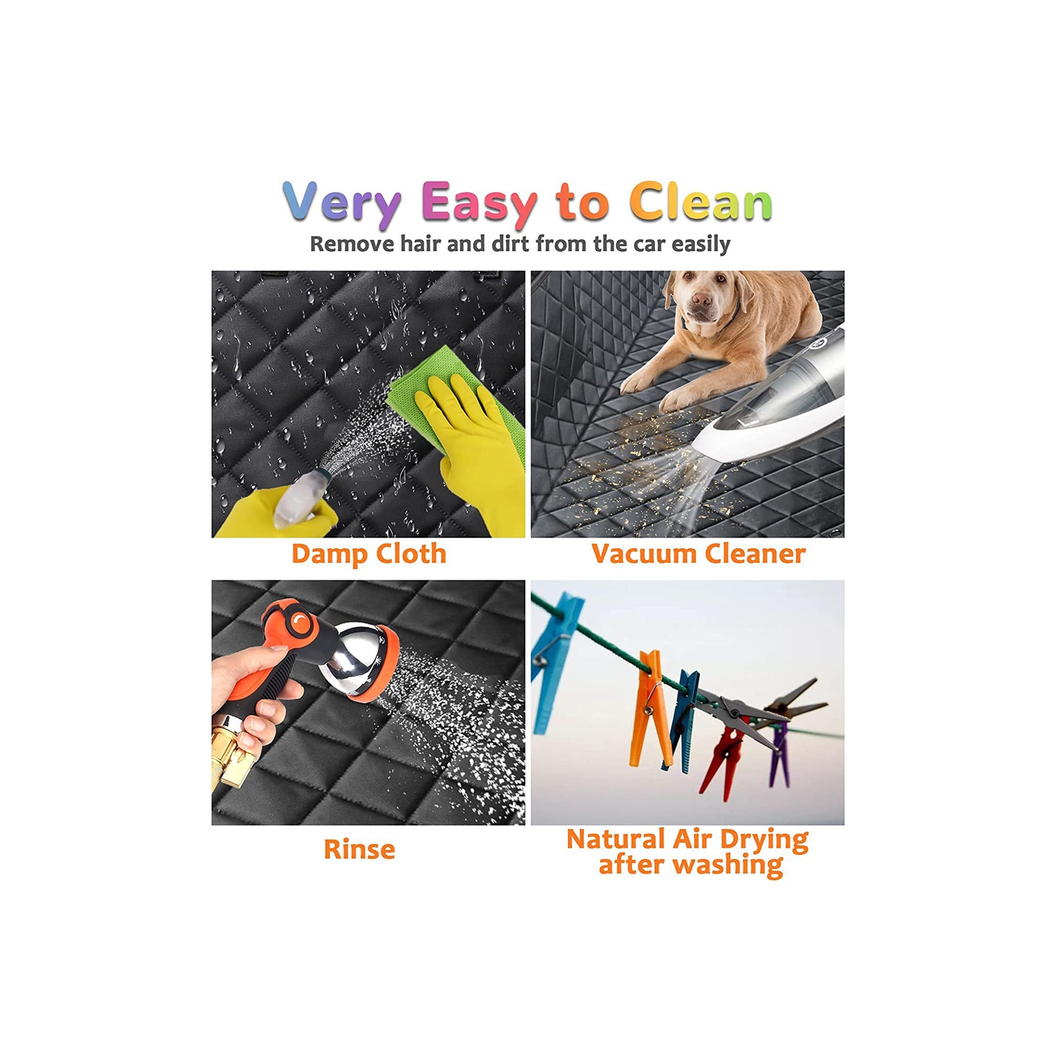 axGear Dog Car Seat Cover for Back Seat Cat Mat Waterproof Scratchproof