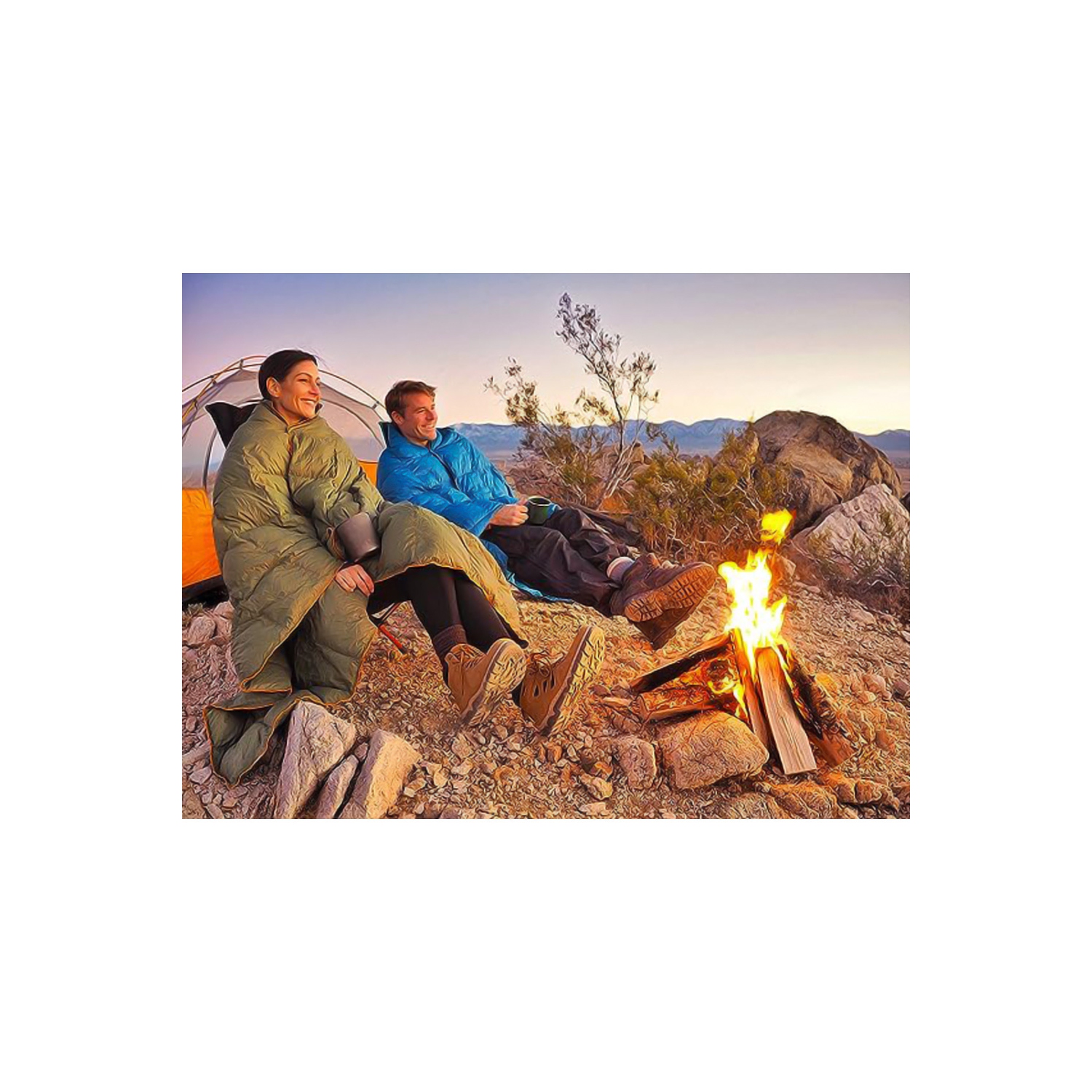 axGear Lightweight Blanket Outdoor Travel Puffy Camping Water repellent Resistant