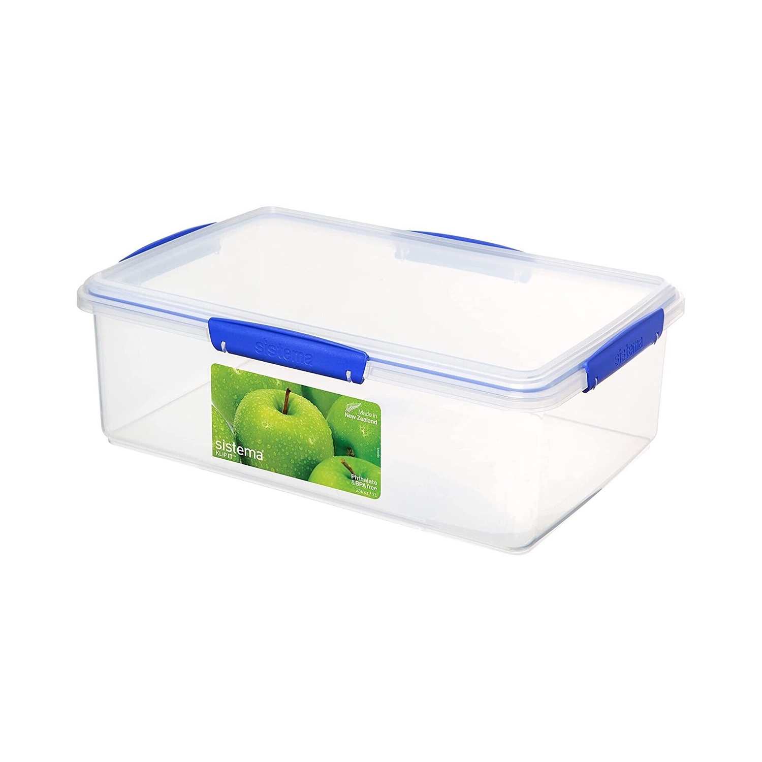 Sistema 236 oz Heavy-Duty Multi-Purpose Food Container with Lid - Clear