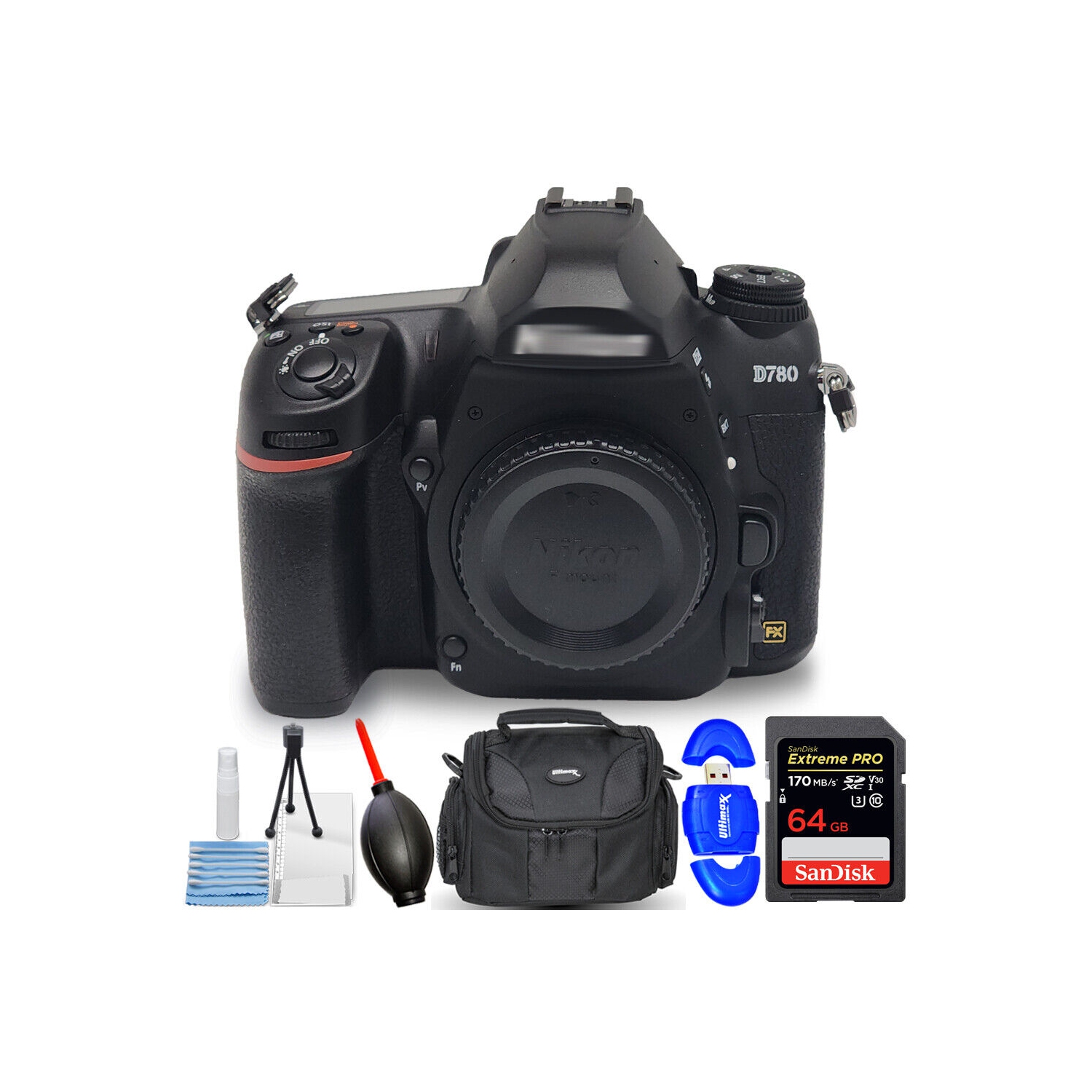 Appareil photo reflex numérique D780 de Nikon et 120&nbsp;mm objectif AF-S 24&nbsp;mm NIKKOR 1619 à 7PC mm