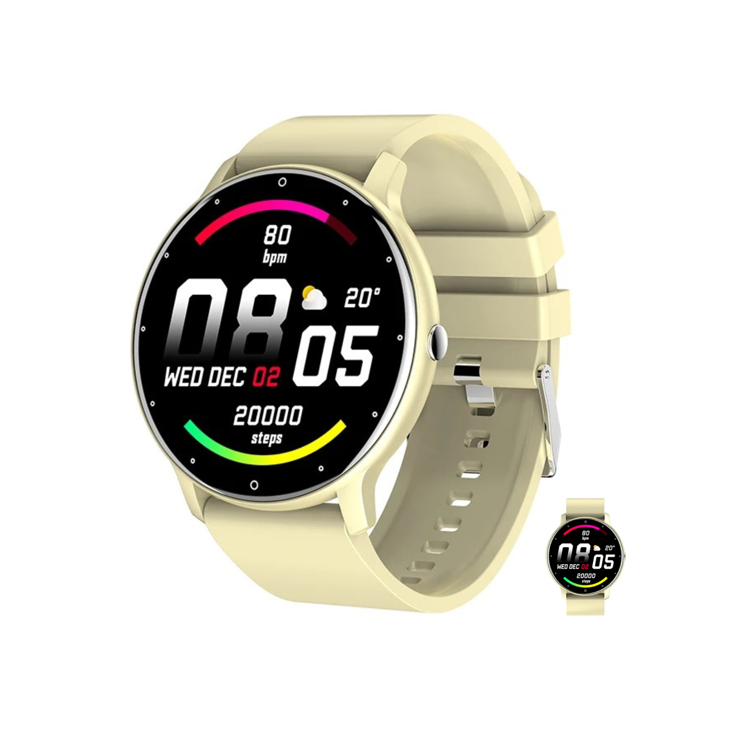 TUTT – montre intelligente à écran de 1,28 po pour femmes Fashion de C9&nbsp;mm BT Calling IP67 étanche Oxygen Level Heart Rate Monitoring Multi