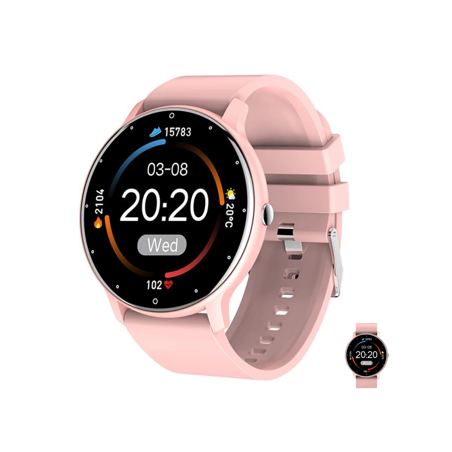 TUTT – montre intelligente à écran de 1,28 po pour femmes Fashion de C9&nbsp;mm BT Calling IP67 étanche Oxygen Level Heart Rate Monitoring Multi