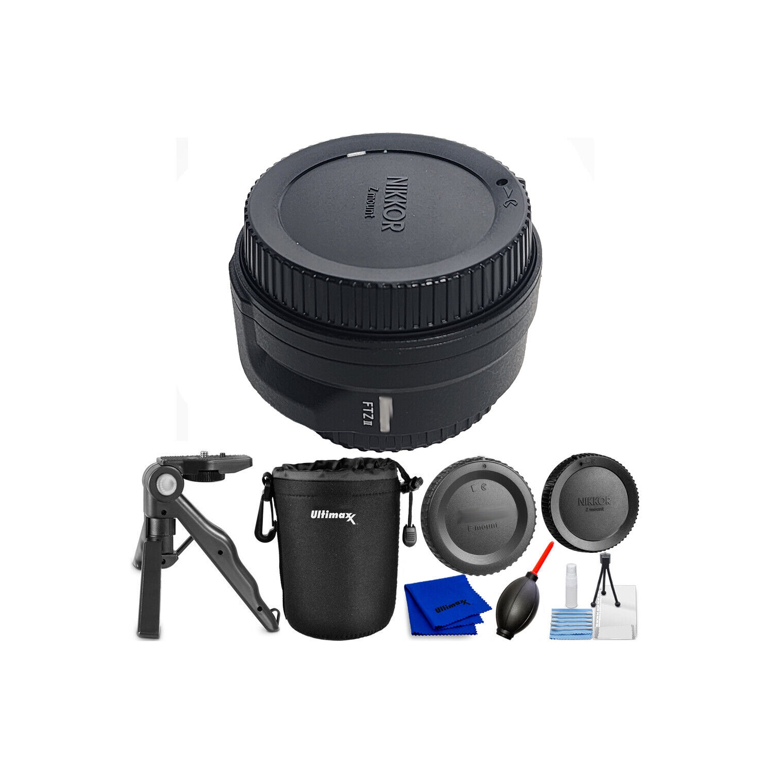 Nikon FTZ II Mount Adapter 4264 - 5PC Accessory Bundle