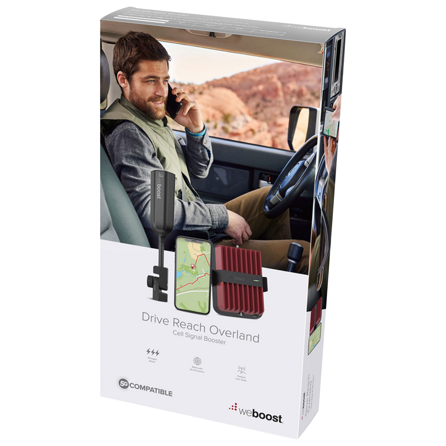 weBoost DriveReach In-Vehicle Cell Phone Signal Booster Kit - Black/Red