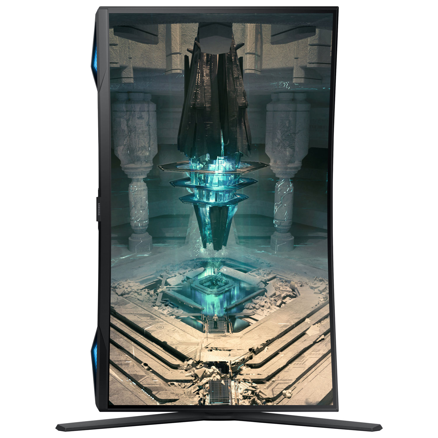 Moniteur de jeu FreeSync DEL incurvé VA QHD 240 Hz 27 po Odyssey G6 de Samsung avec temps de réponse 1 ms gris à gris - Noir