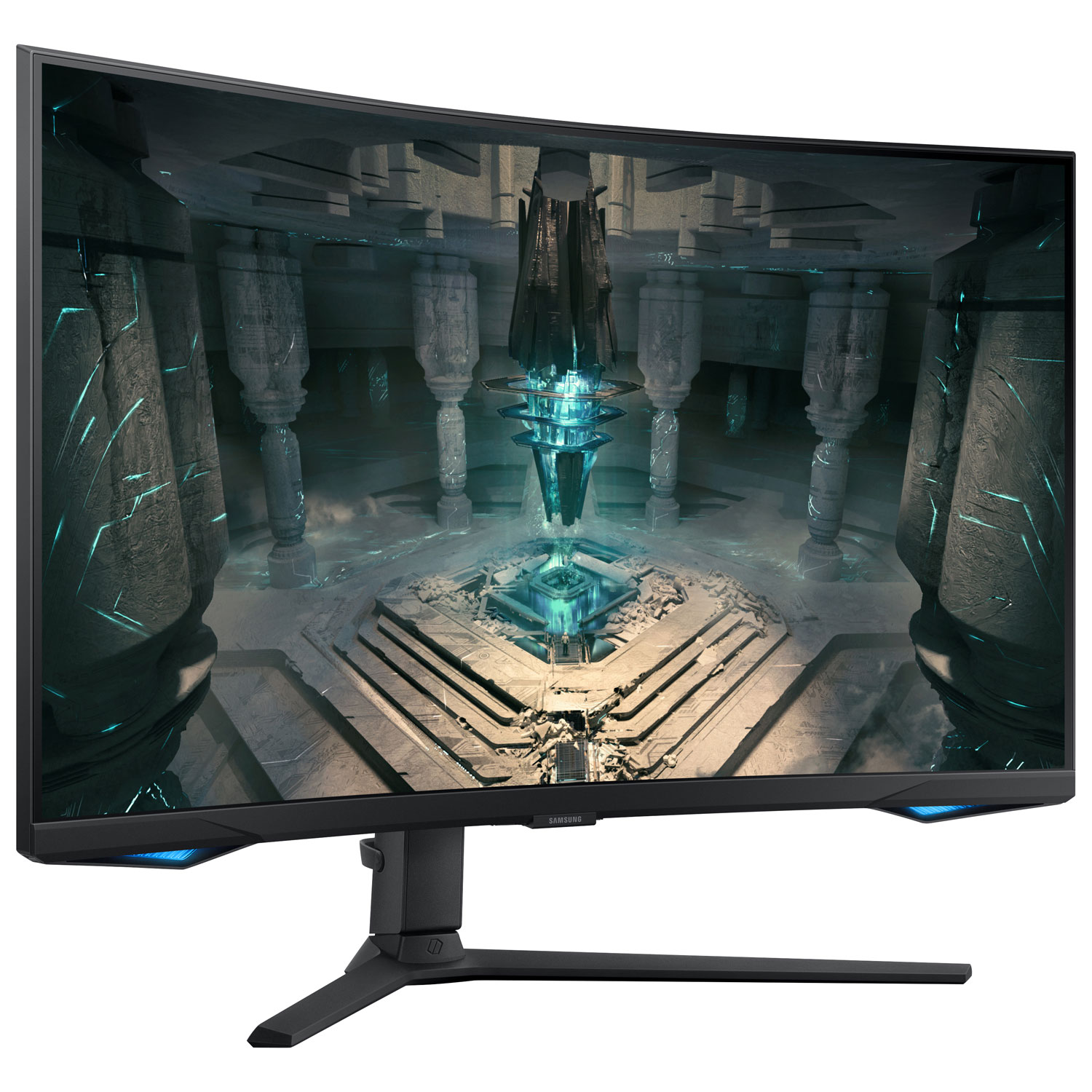 Moniteur de jeu FreeSync DEL incurvé VA QHD 240 Hz 27 po Odyssey G6 de Samsung avec temps de réponse 1 ms gris à gris - Noir