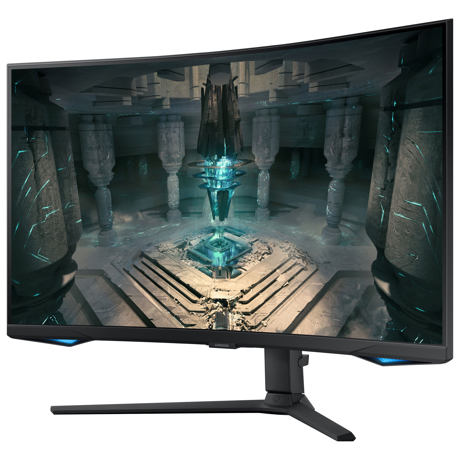 Moniteur de jeu FreeSync DEL incurvé VA QHD 240 Hz 27 po Odyssey G6 de Samsung avec temps de réponse 1 ms gris à gris - Noir