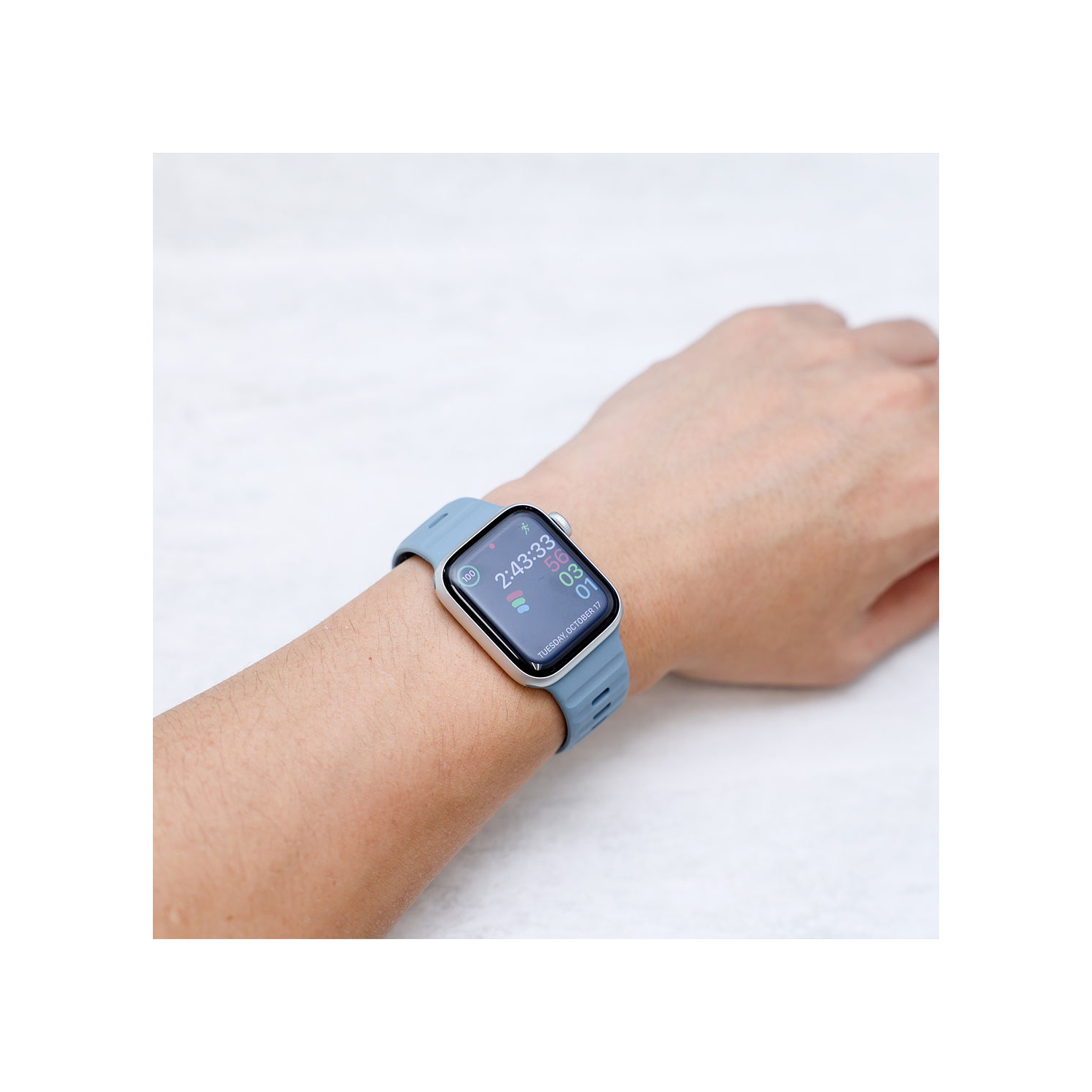 Band & Bezel Sporty Apple Watch Band - Premium FKM Apple Watch Bands, iWatch Bands - Apple Watch Strap for all Sizes Watch Series 9 Ultra 8 7 6 5 4 3