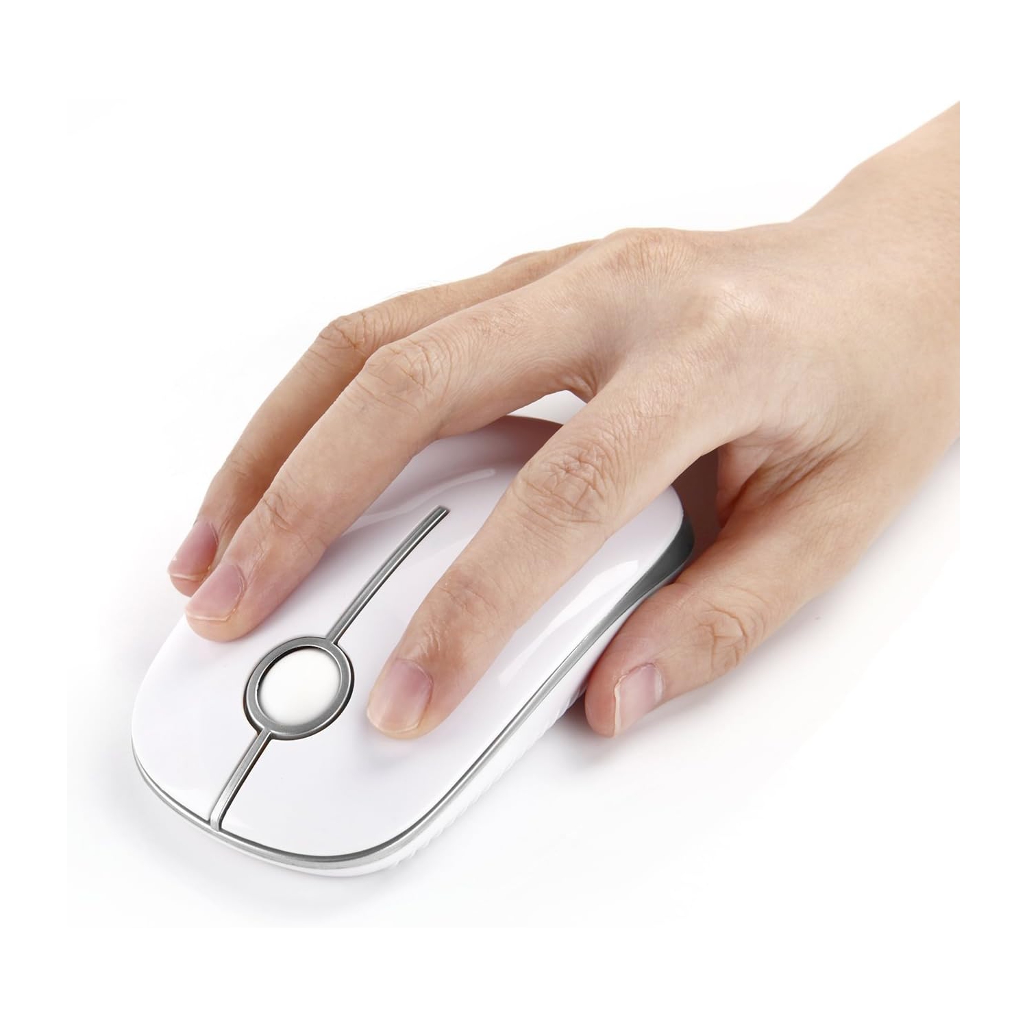 Wireless Mouse, V 2.4G Slim Portable Computer Mice with Nano Receiver for Notebook, PC, Laptop, Computer