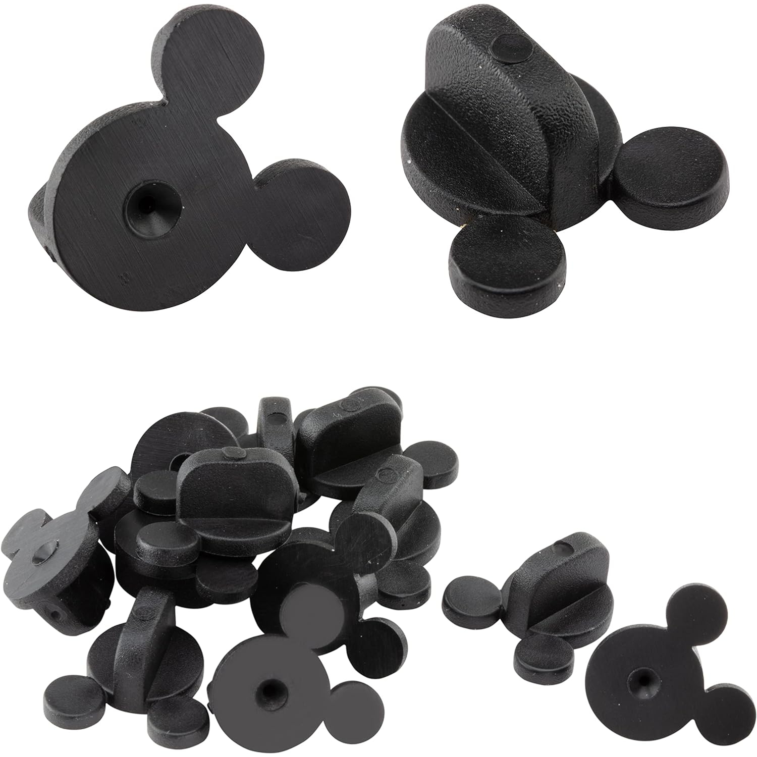 Collectible Mouse Ear Pin Backs(12 Pcs) - Compatible with Mickey Mouse, Disney and other novelty Collectible pins - A Great way to keep your favorite