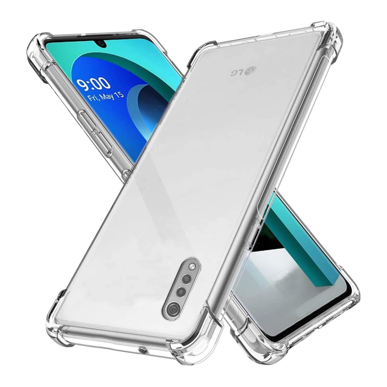 [Clear] Case for LG Velvet 2020, Soft Slim Fit Shockproof TPU Lightweight Thin Transparent Cover