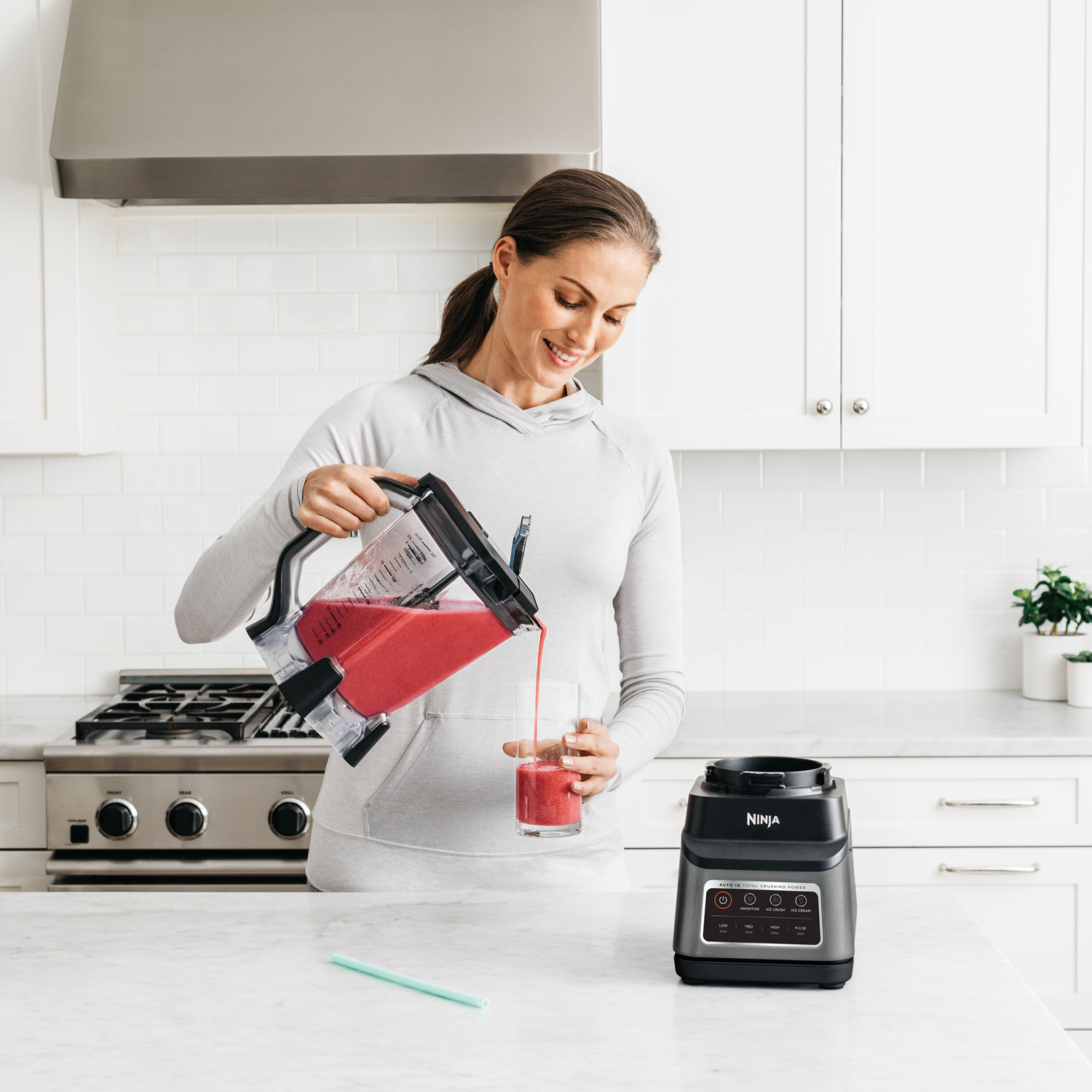 Ninja Professional Plus 2.13L 1400-Watt Stand Blender with Auto-iQ - Grey