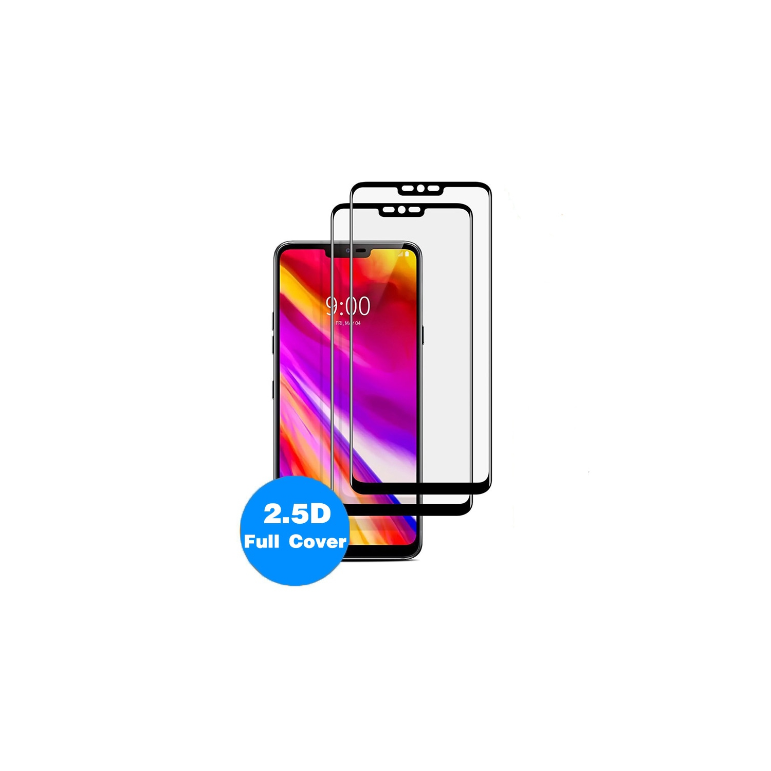 (Paquet de 2) compatible avec LG Velvet 5G/LG Velvet /LG G9 Screen Protector, Full Screen Coverage, 9H Hardness HD, 3D Curved