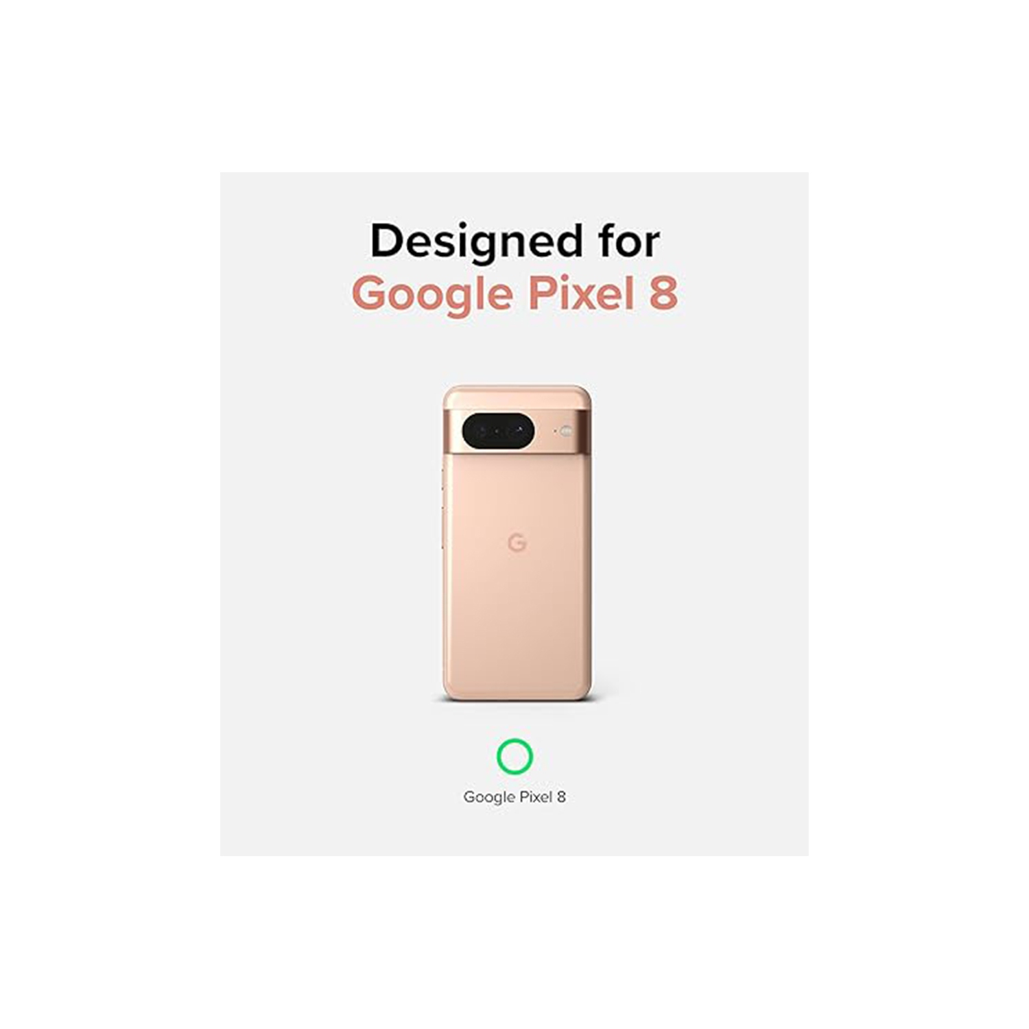 XCRS Dual Layered Comm PC + TPU Case for Google Pixel 8 6.2”, Heavy Duty, Tuff, Shockproof Protective, Drop Tested, Full Body Protection Cover