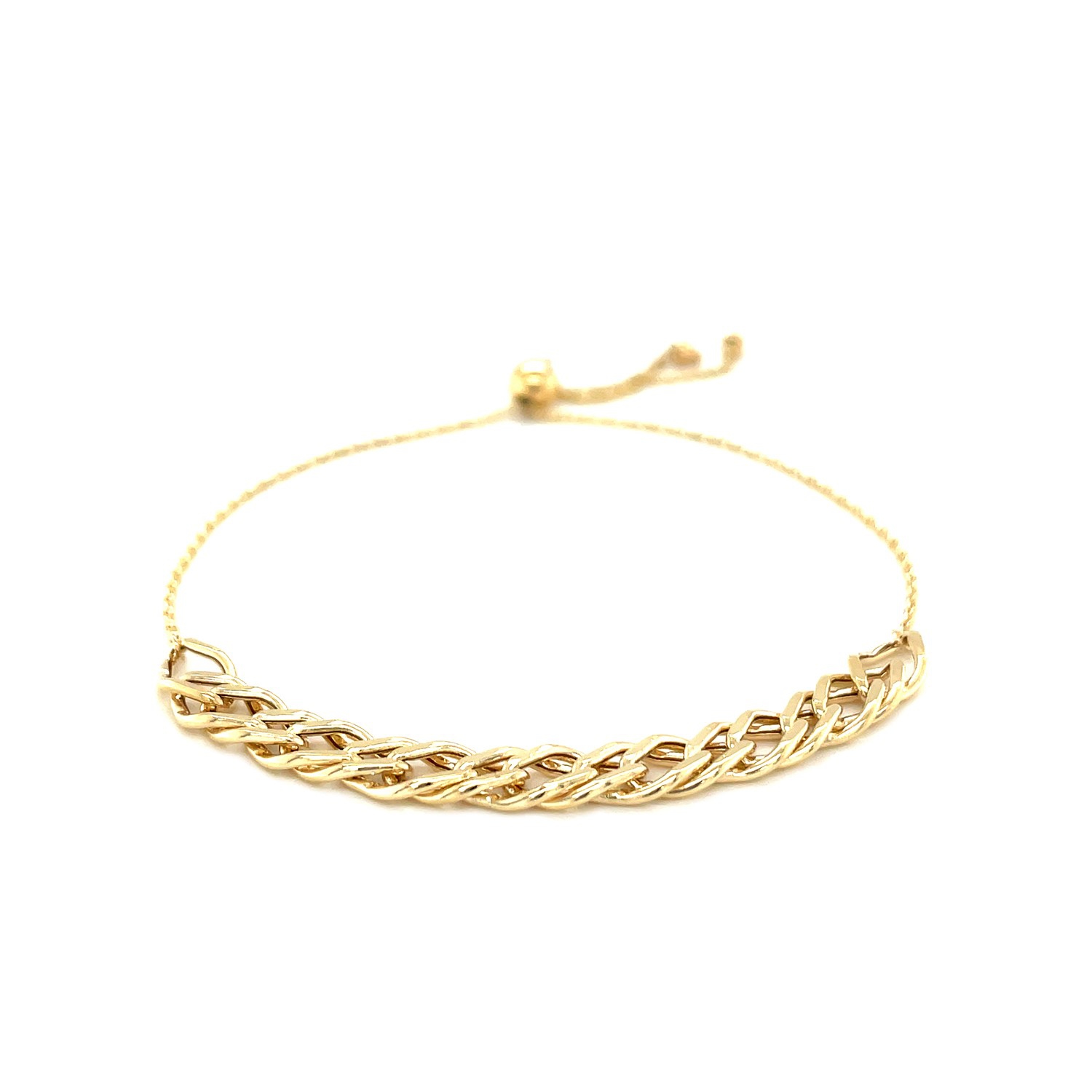 Bracelet ajustable en or jaune 14k ct