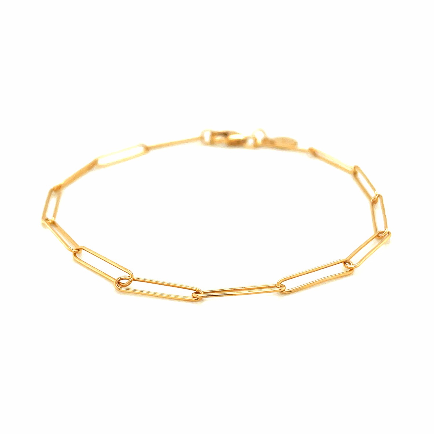 Bracelet à trombones en or jaune 14K ct