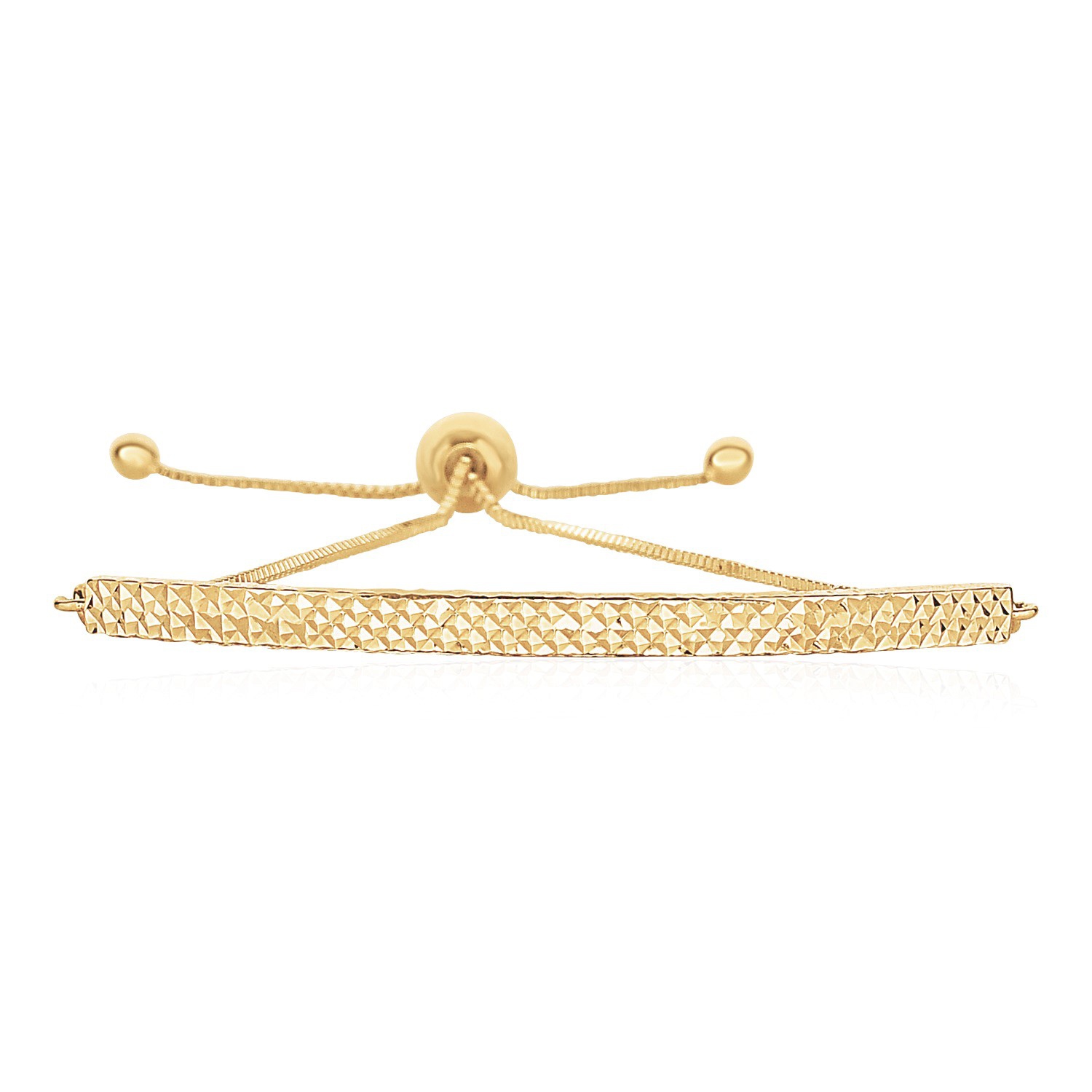 Bracelet de style Lariat avec chaîne en or jaune 14K ct